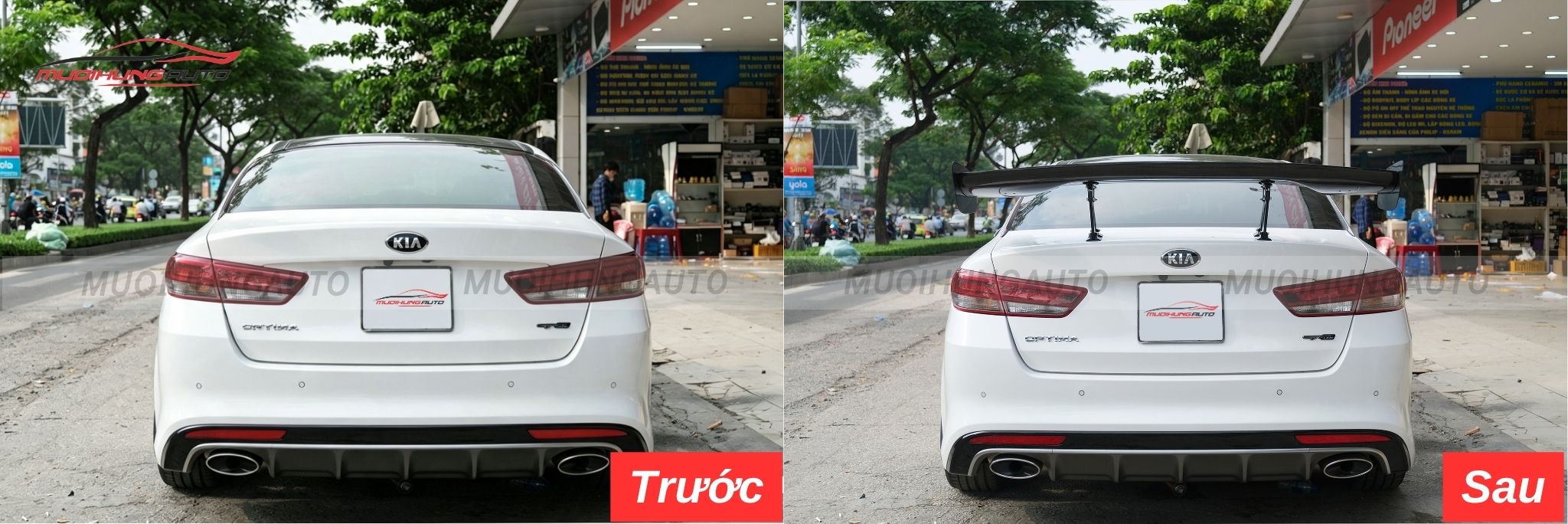 Đuôi cá ô tô Kia K5