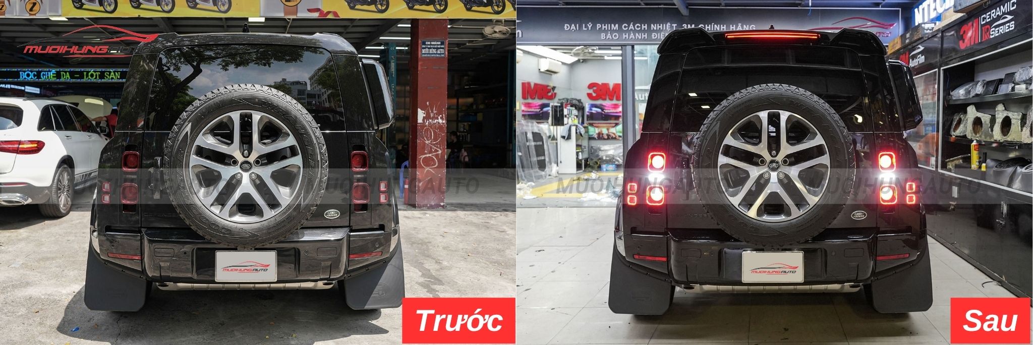 Đuôi cá ô tô Land Rover Defender 2023