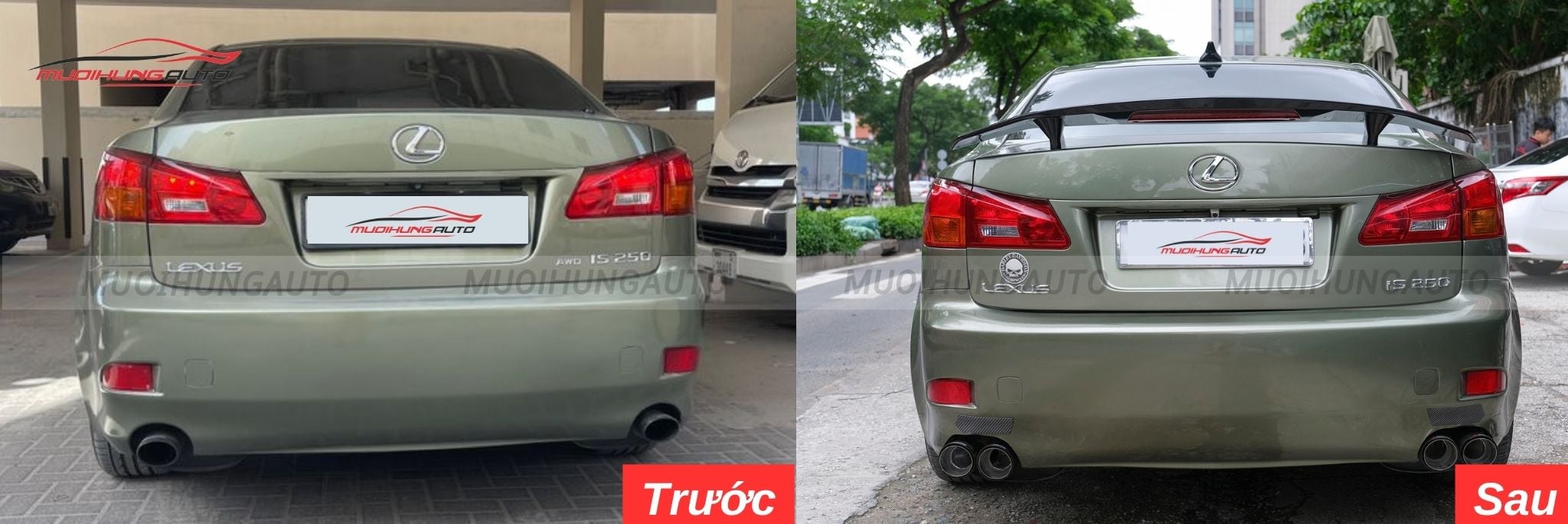 Đuôi cá ô tô Lexus IS250