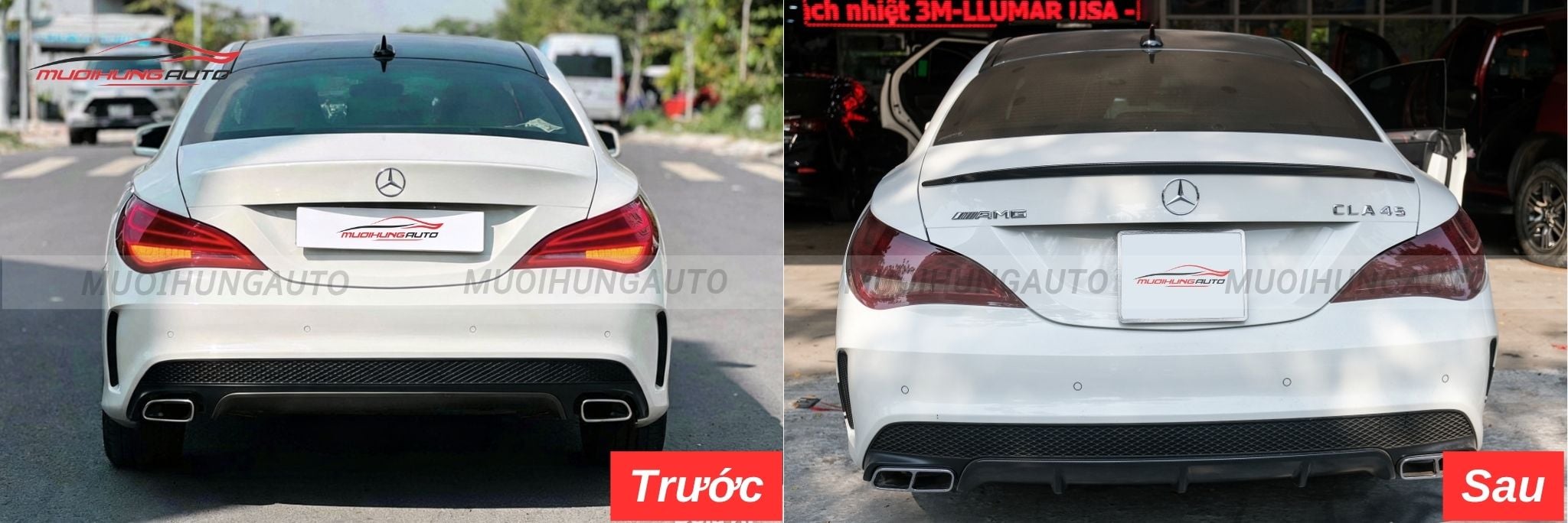 Đuôi cá ô tô Mercedes CLA45