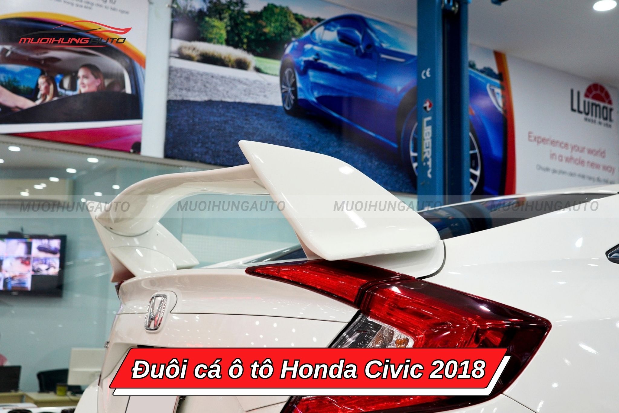 Đuôi cá xe hơi Honda Civic 2018