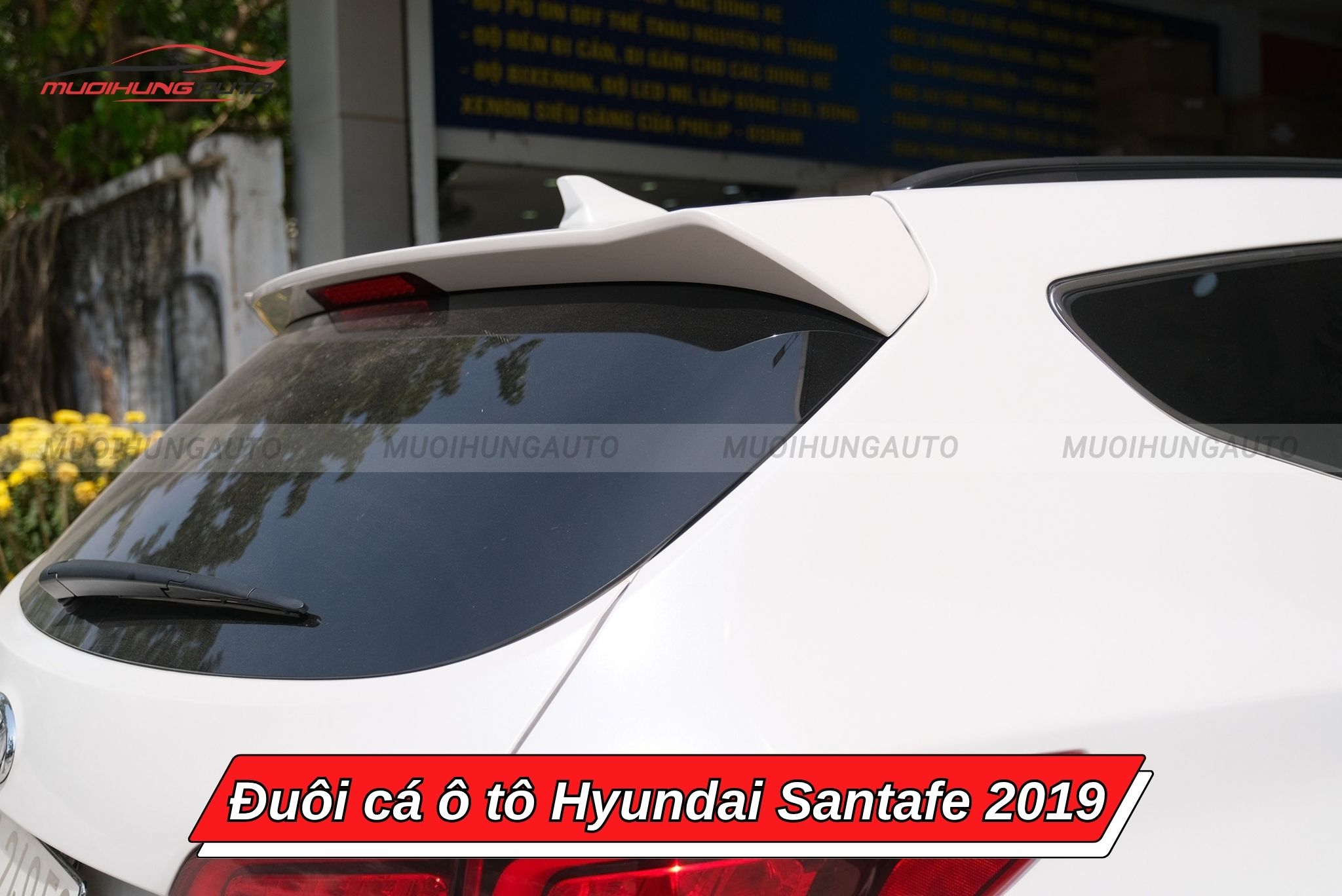 Đuôi gió ô tô Hyundai Santafe 2019