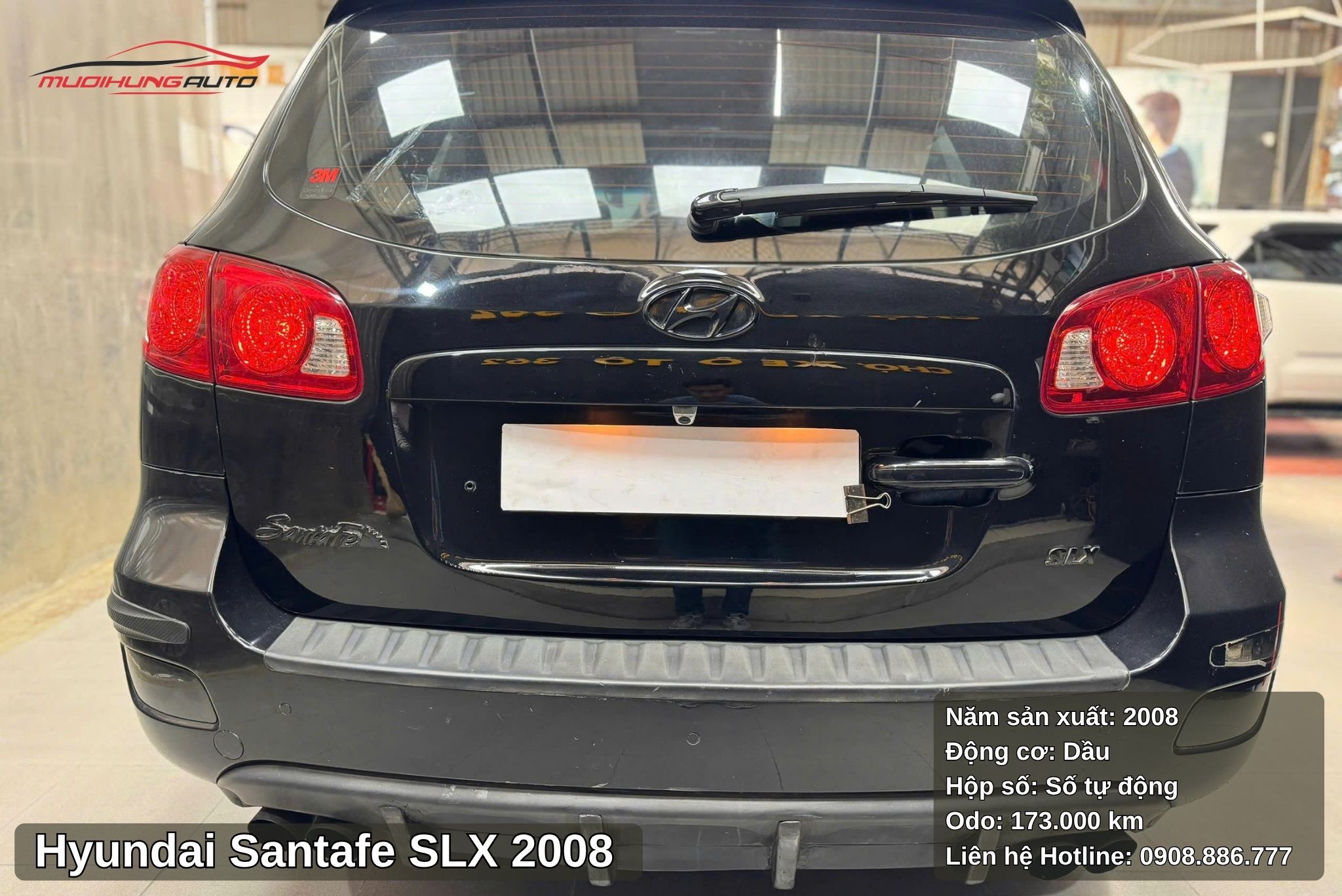 Đuôi xe Hyundai Santafe SLX 2008