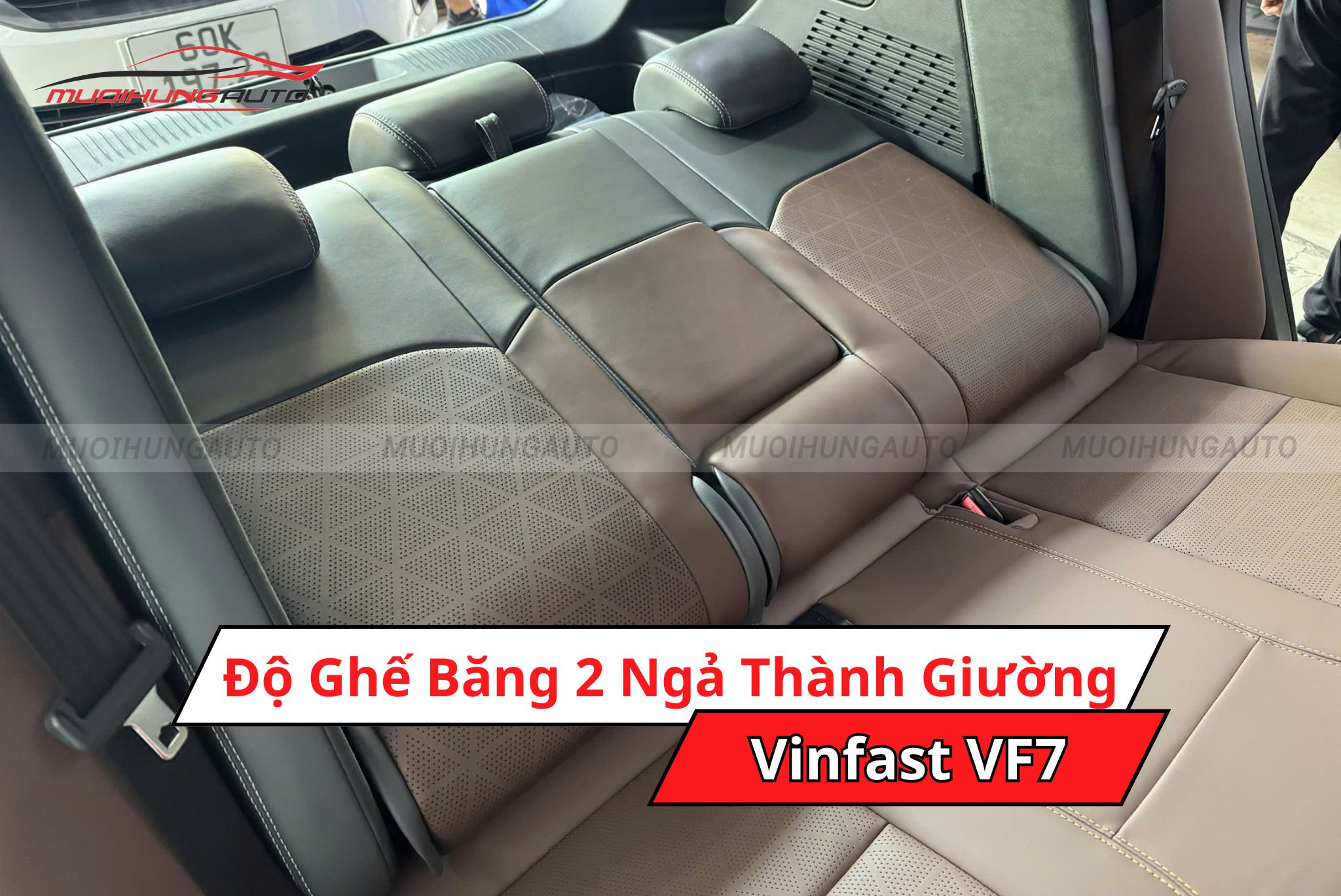 Ghế ô tô ngả 180 độ cho xe Vinfast VF7