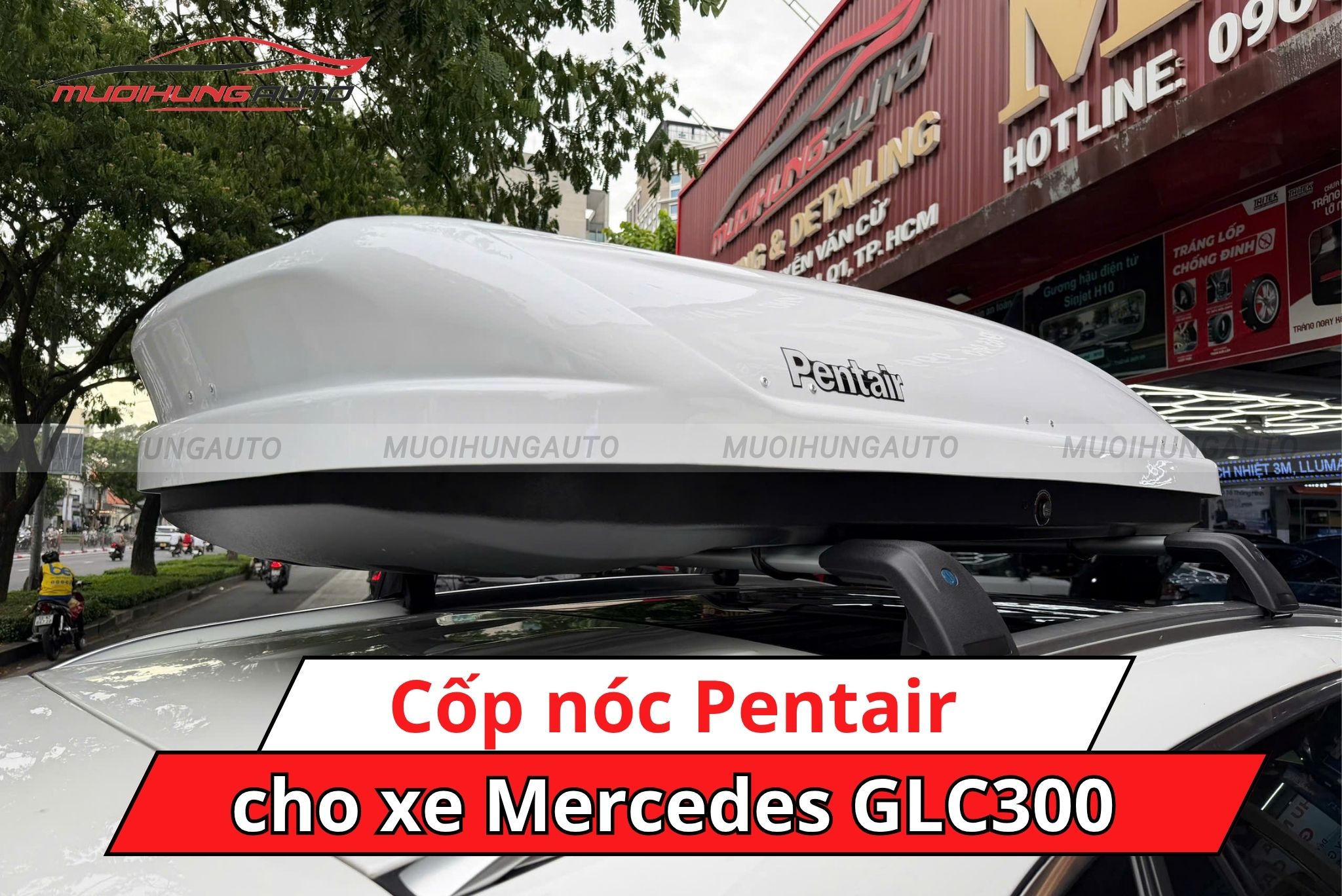 Giá nóc phi thuyền Pentair cho Mercedes GLC300