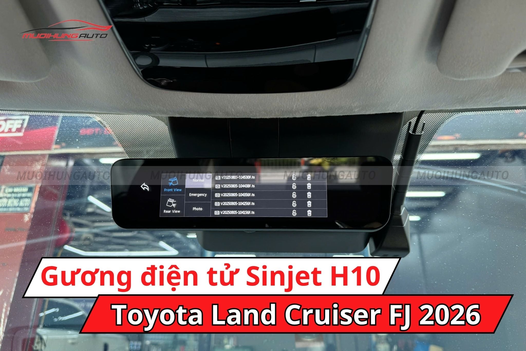 Gương chiếu hậu điện tử Sinjet H10 Toyota Land Cruiser FJ 2026