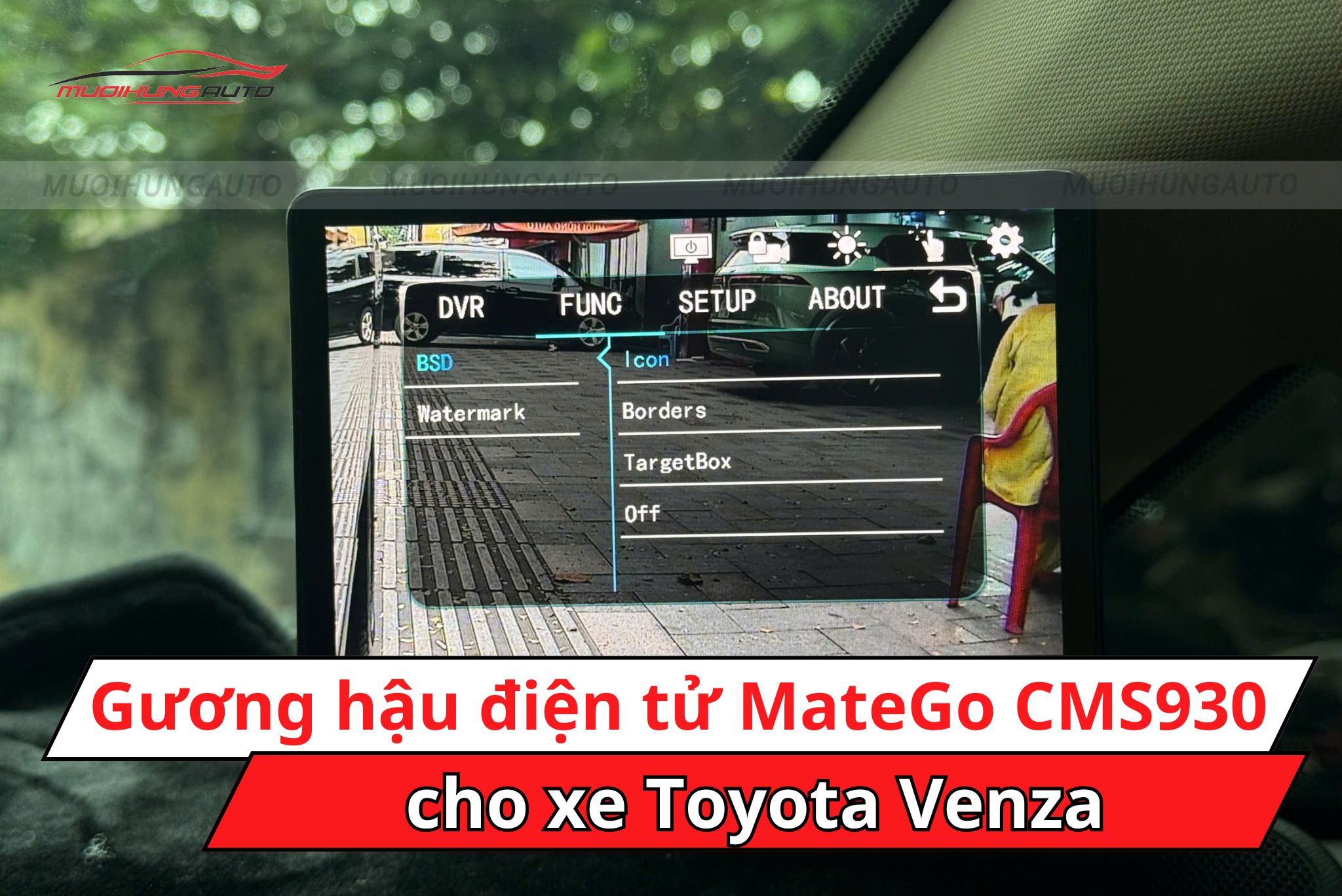 Gương điện tử Matego CMS930 cho Toyota Venza