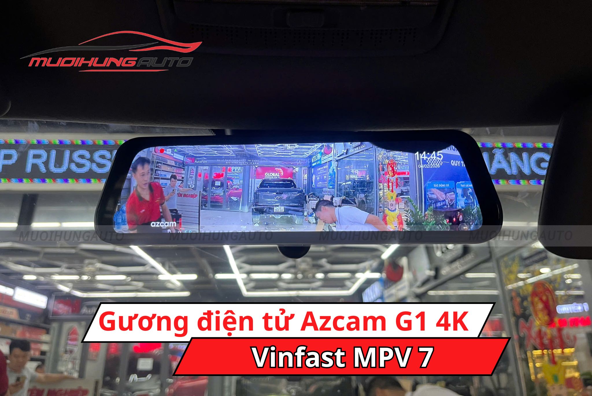 Gương hậu điện tử AZCam G1 4K Vinfast MPV 7