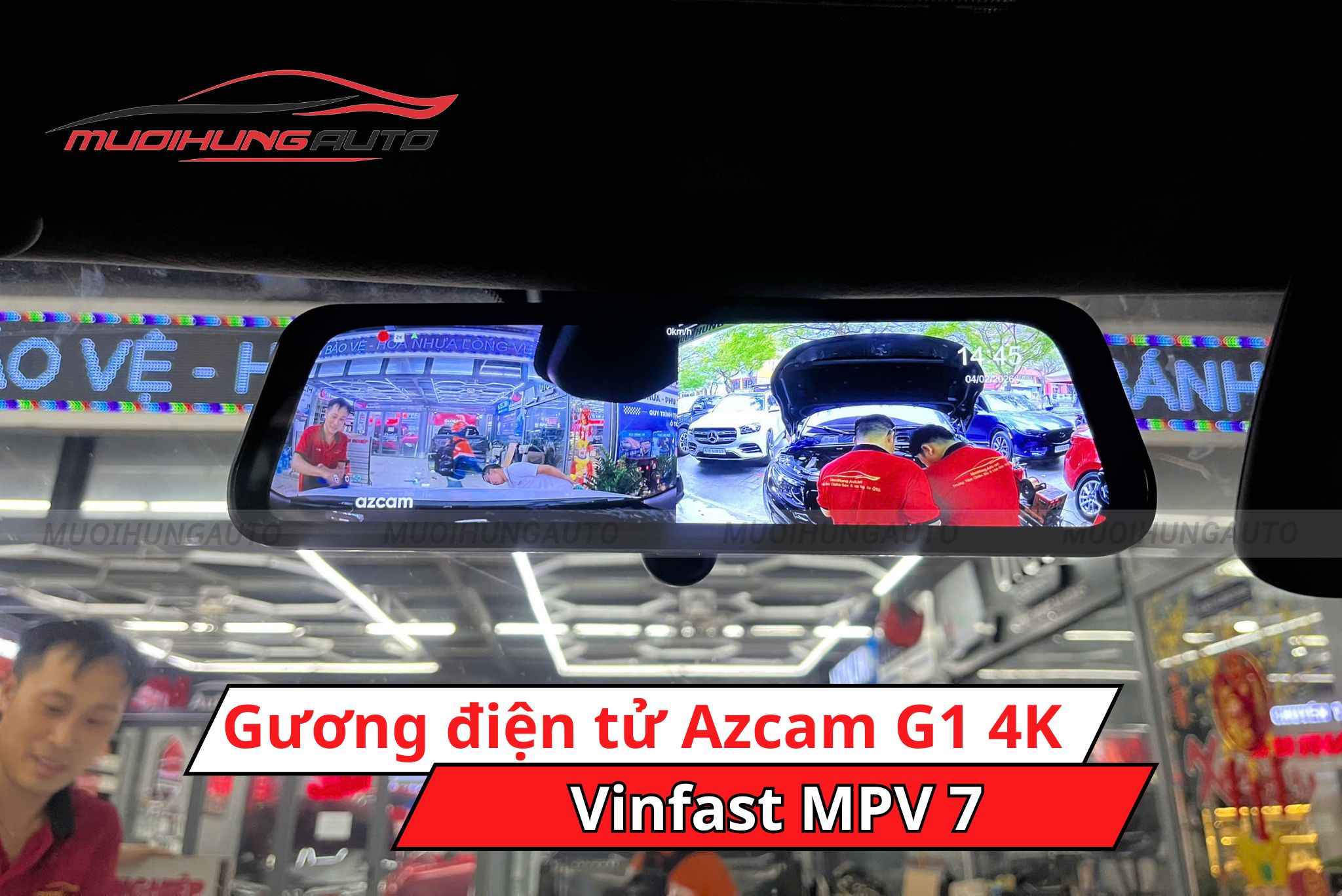 Gương hậu điện tử AZCam G1 4K xe Vinfast MPV 7