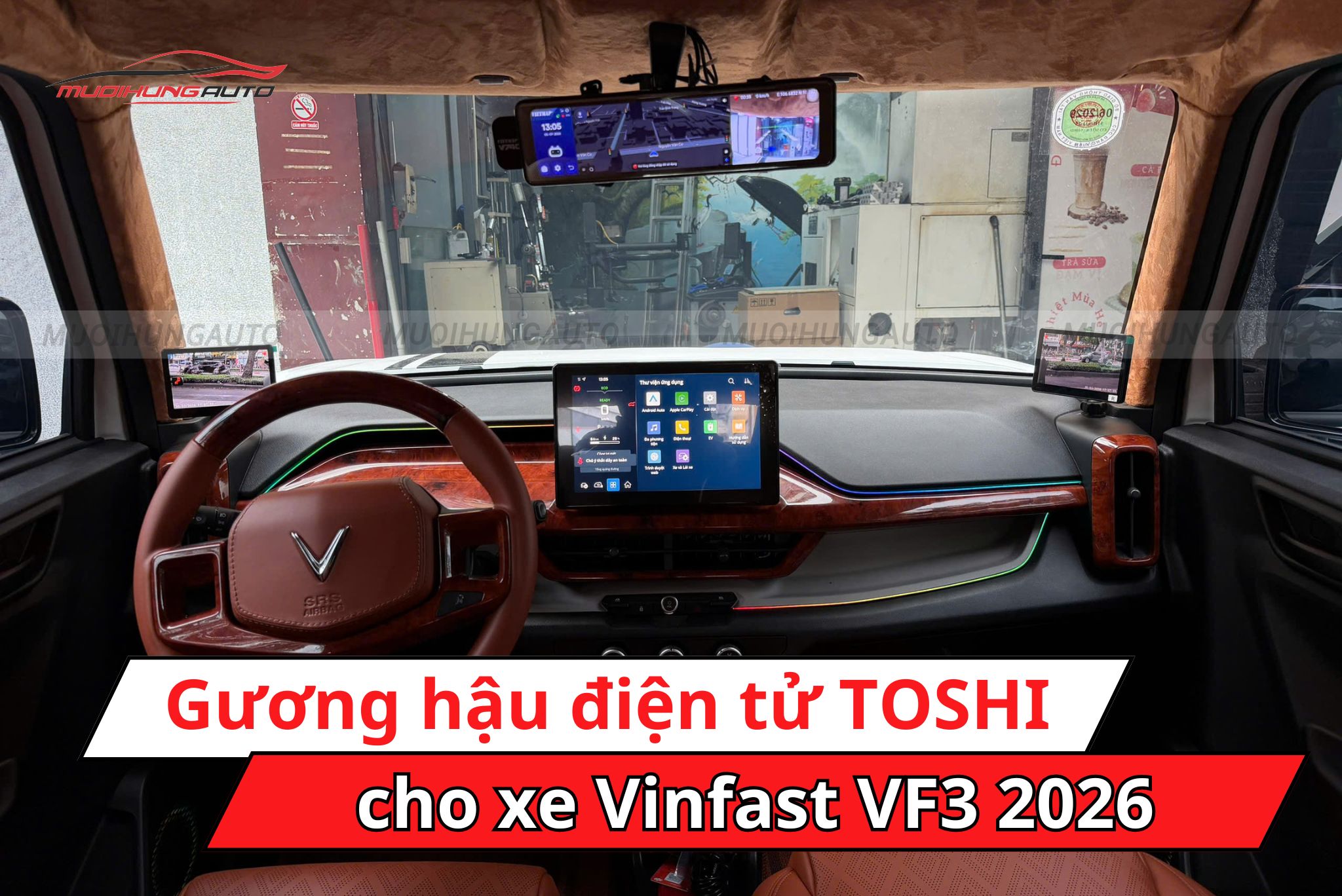 Gương hậu điện tử TOSHI cho xe Vinfast VF3 2026