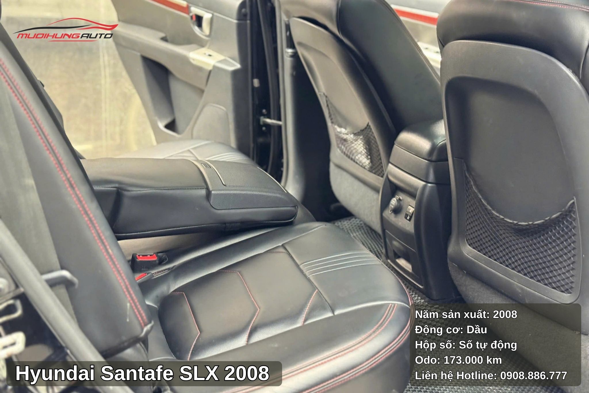 Hàng ghế sau xe Hyundai Santafe SLX 2008