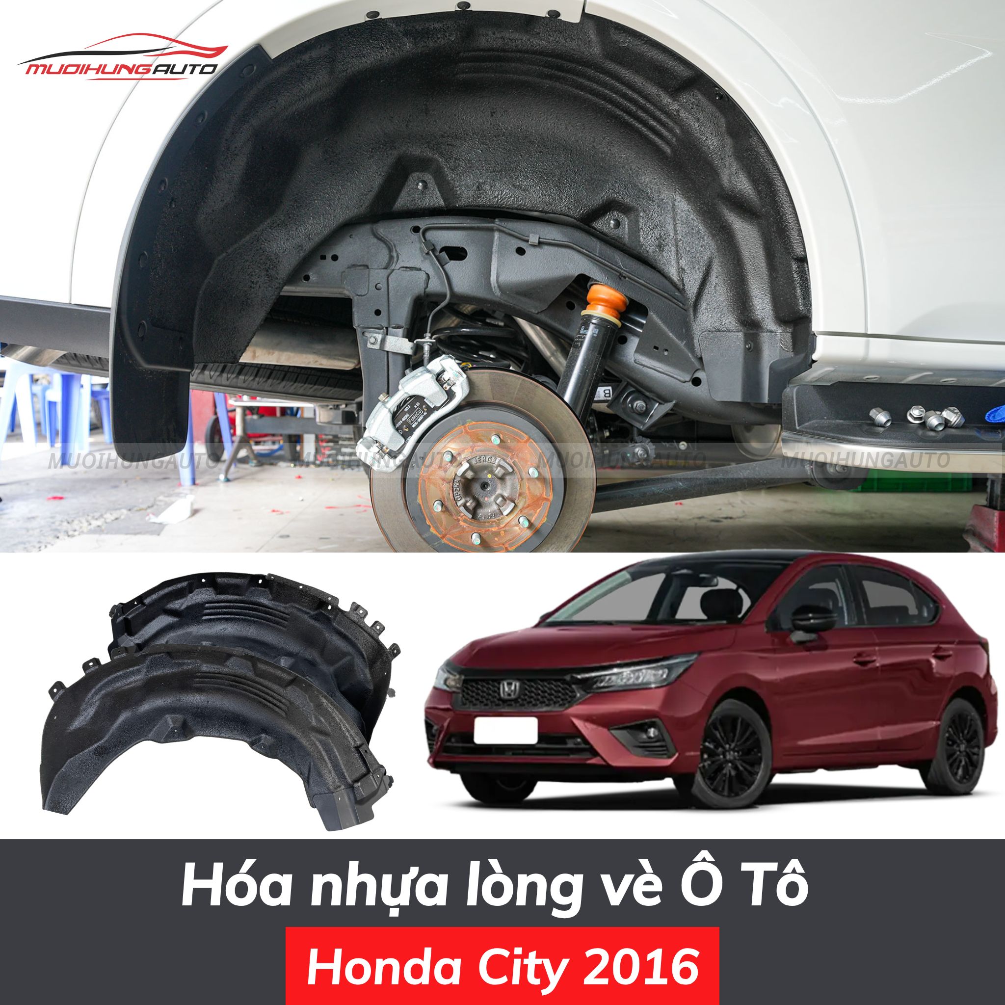 Hóa nhựa lòng vè ô tô Honda City 2016