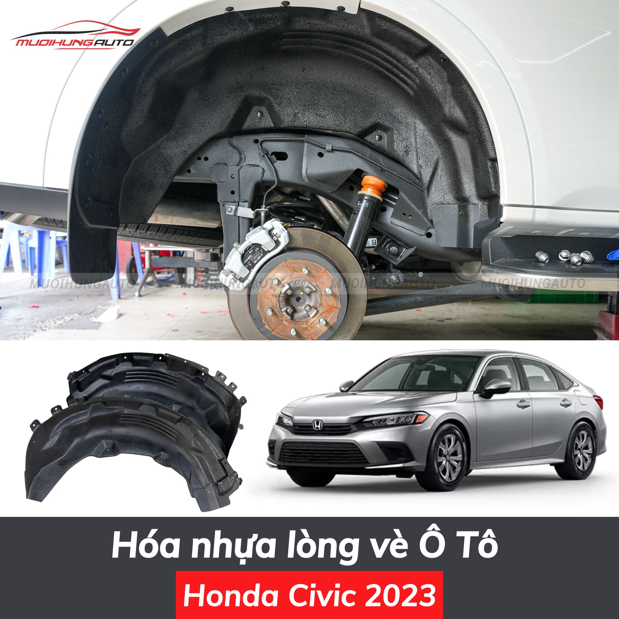 Hóa nhựa lòng vè ô tô Honda Civic 2023