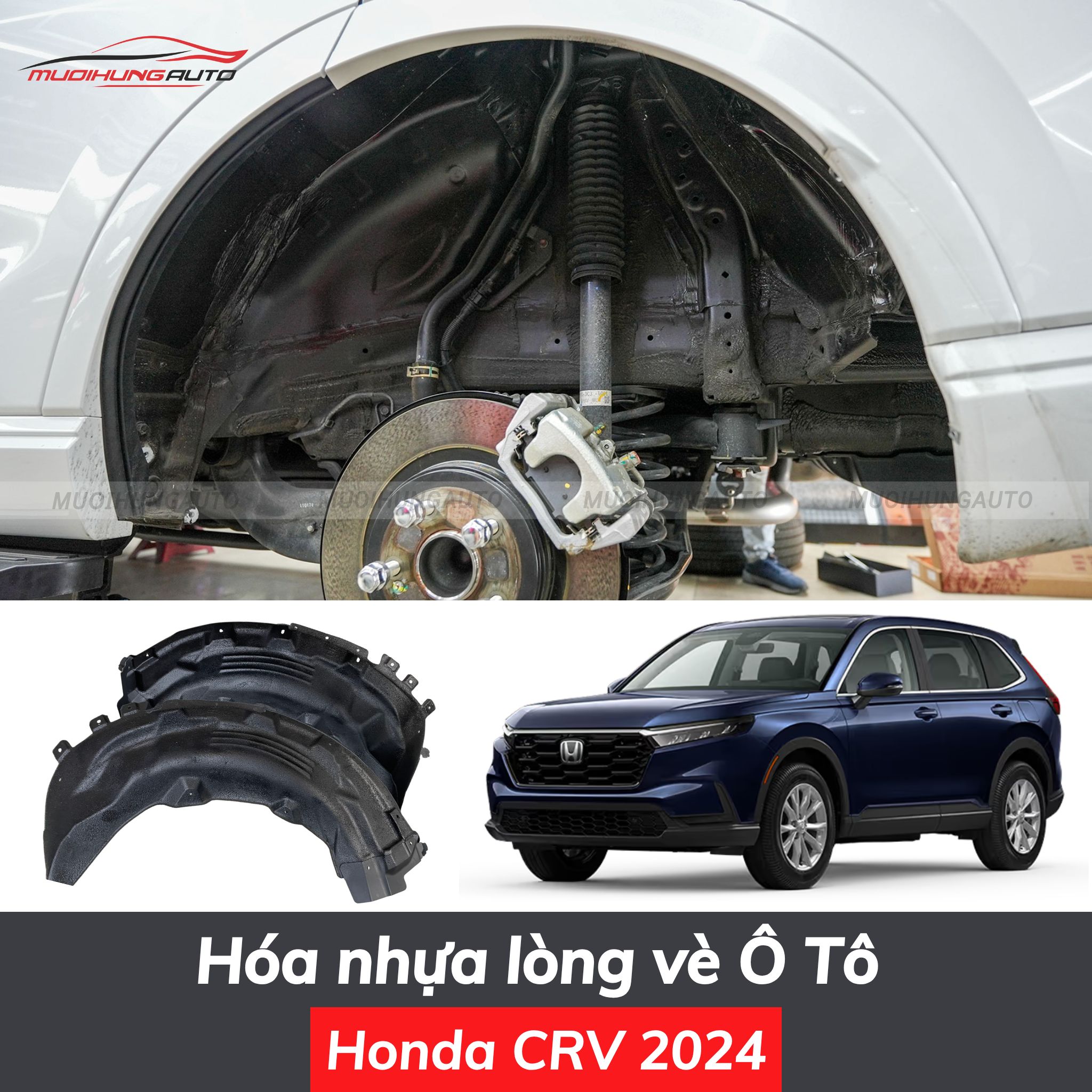 Hóa nhựa lòng vè ô tô Honda CRV 2024