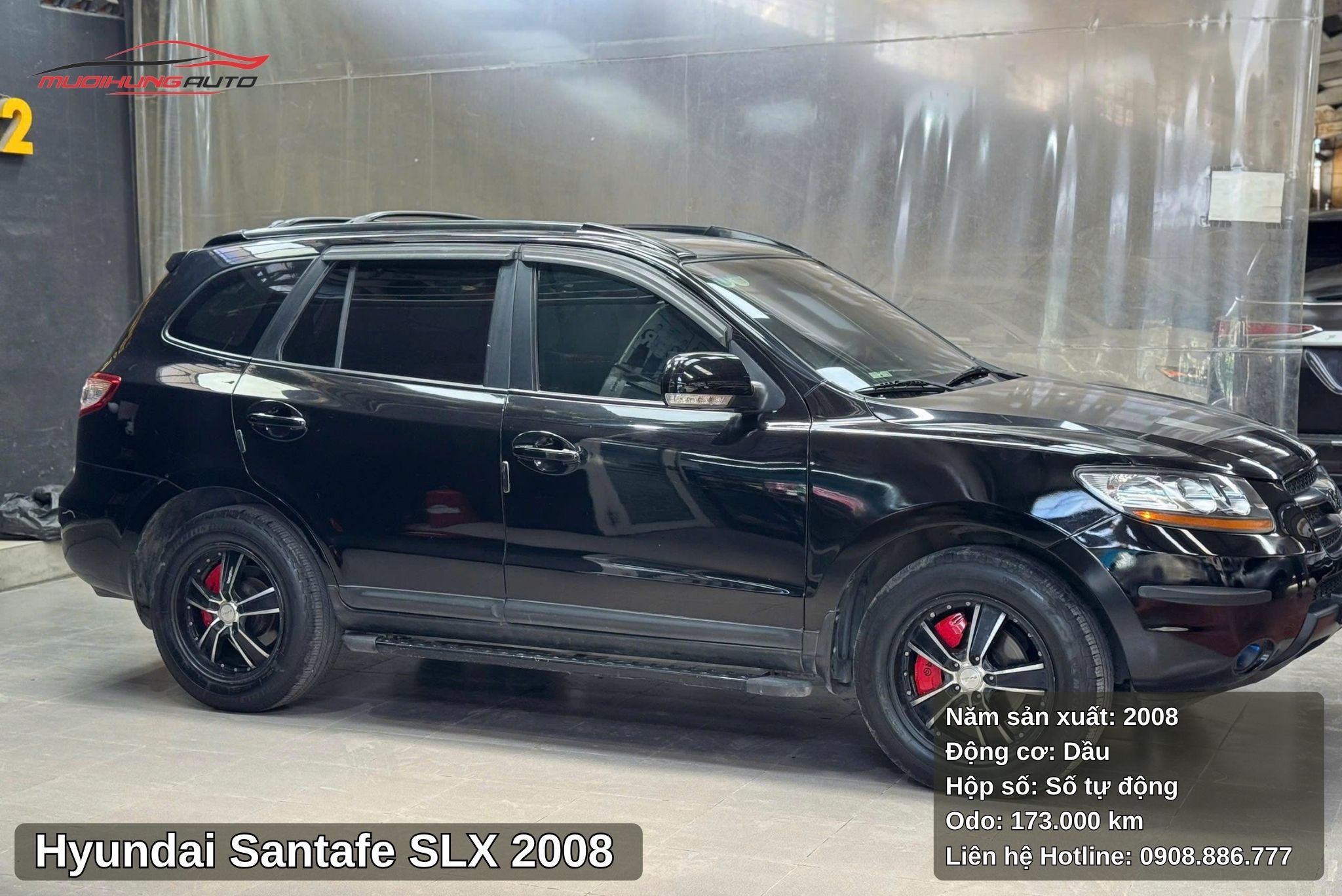 Hông xe Hyundai Santafe SLX 2008