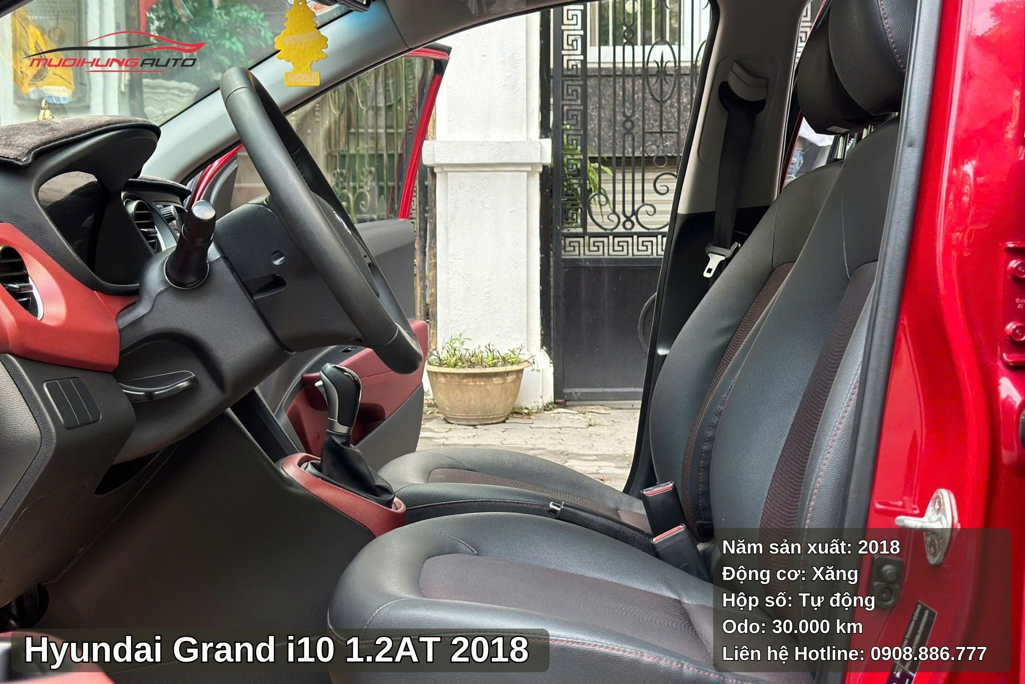 Hyundai Grand i10 1.2AT 2018 được trang bị hệ thống ghế ngồi cao cấp