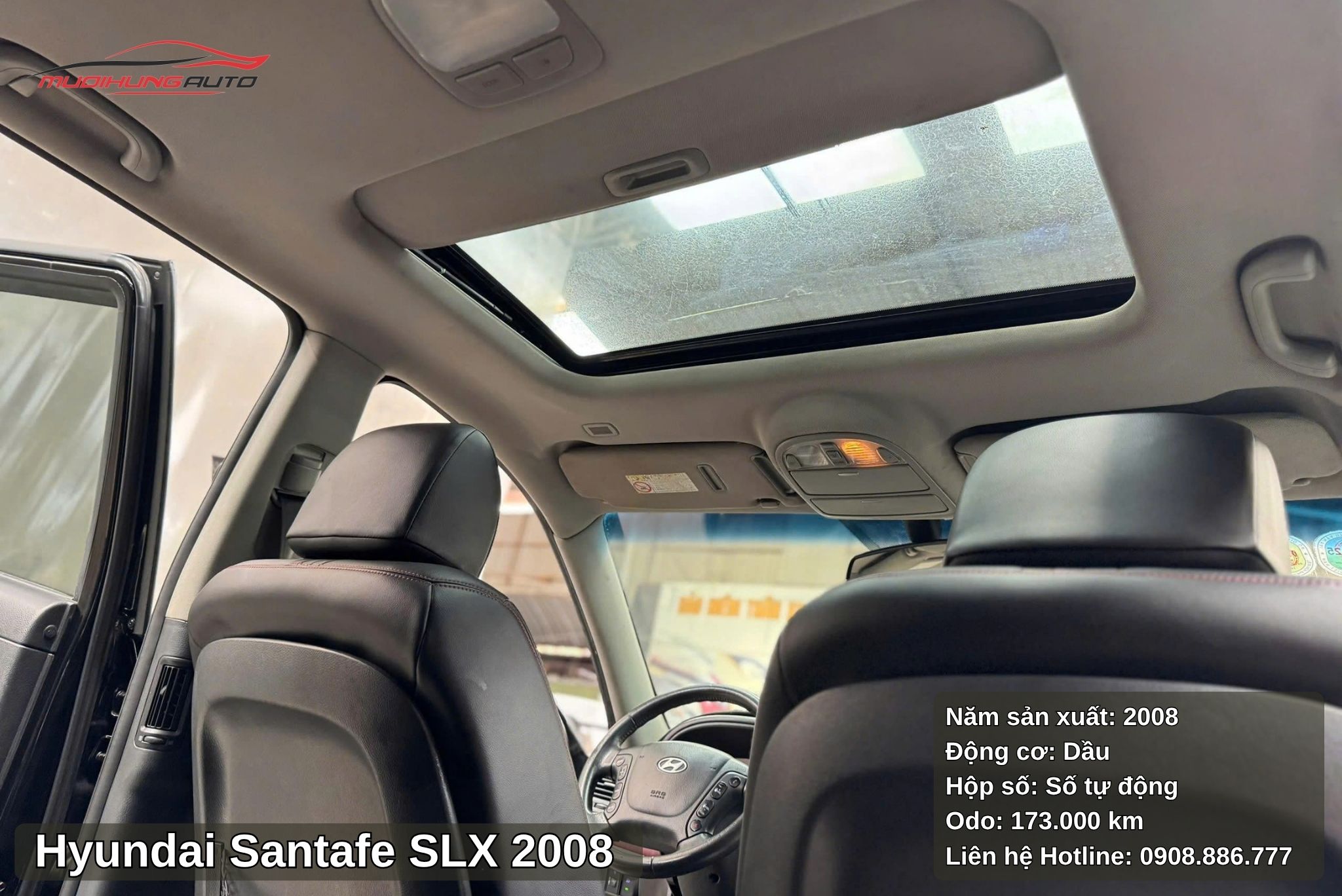 Hyundai Santafe SLX 2008 được trang bị cửa sổ trời
