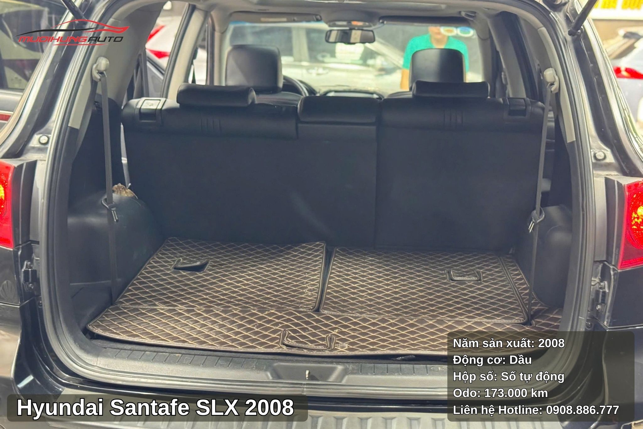 Hyundai Santafe SLX 2008 với không gian chứa đồ rộng rãi