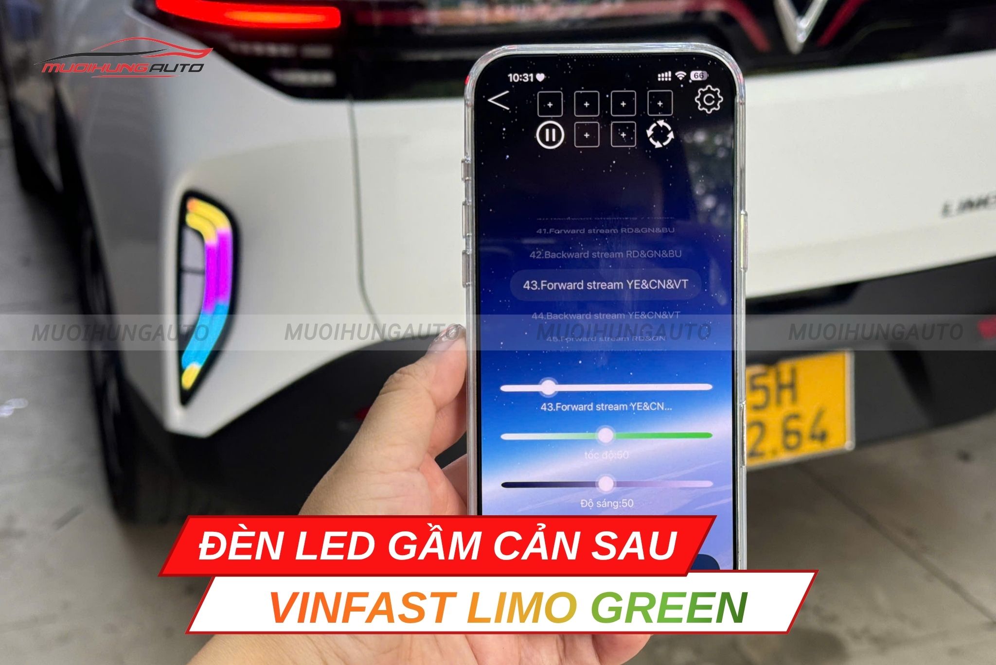 LED cản sau ô tô Vinfast Limo Green