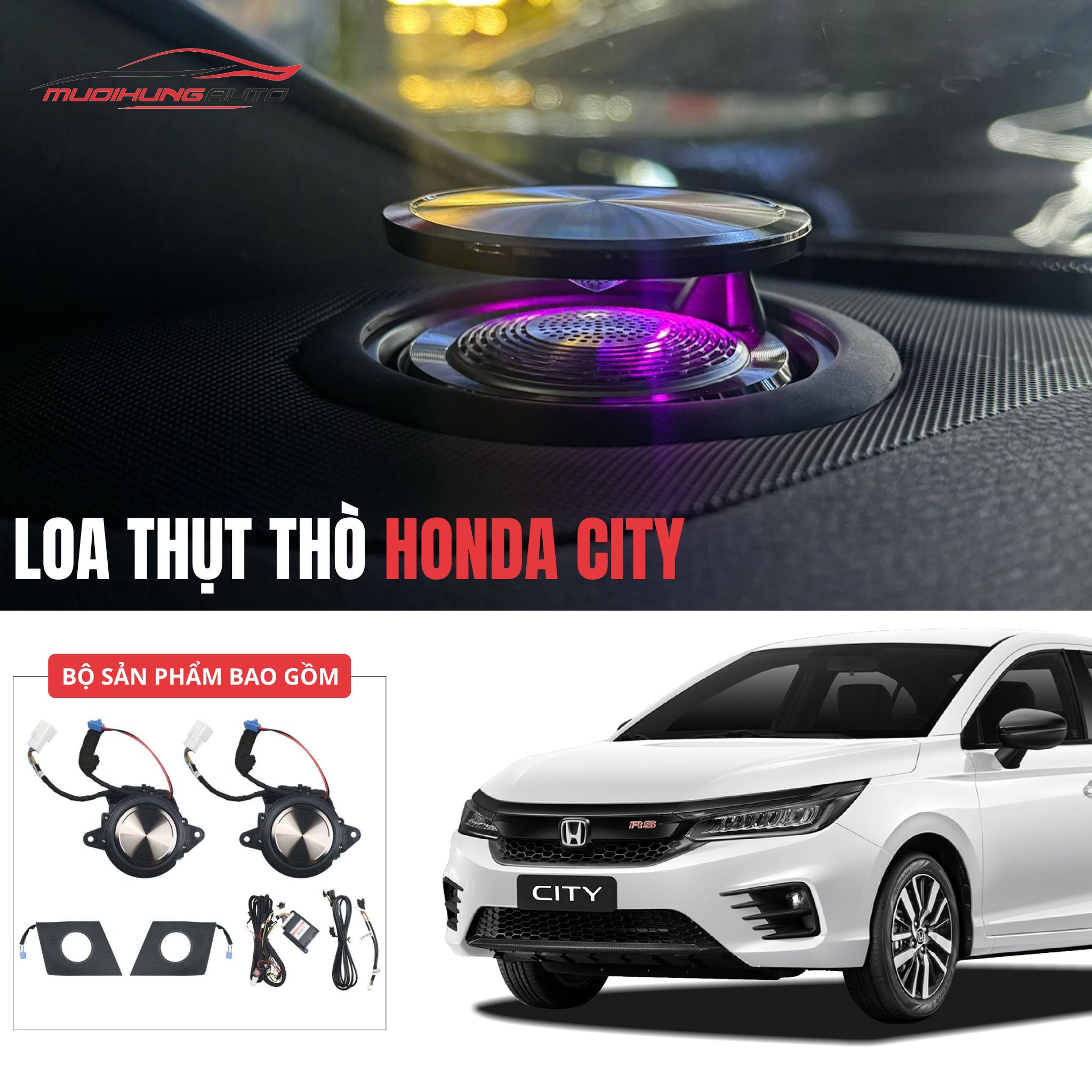 Loa thụt thò Honda City