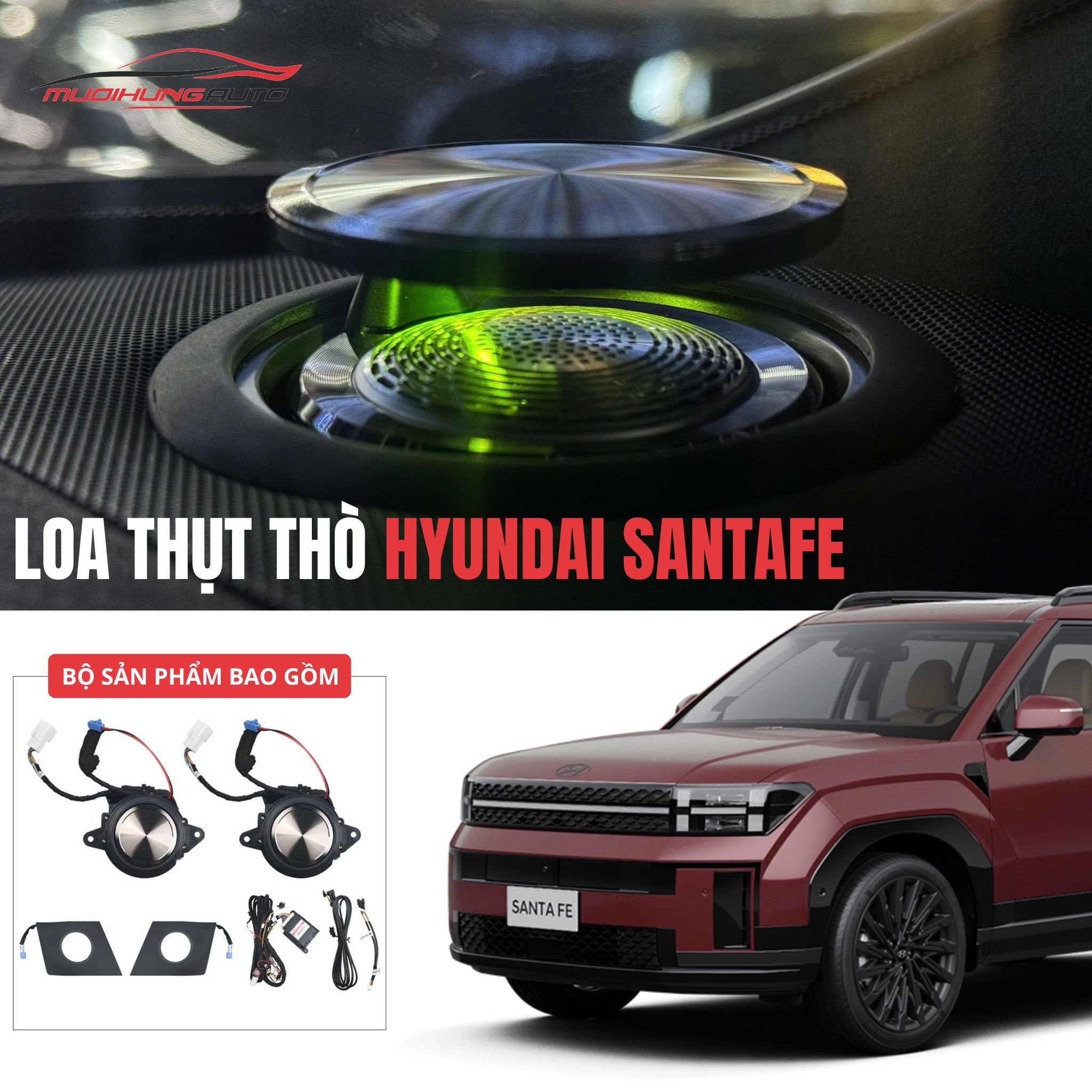Loa thụt thò Hyundai SantaFe