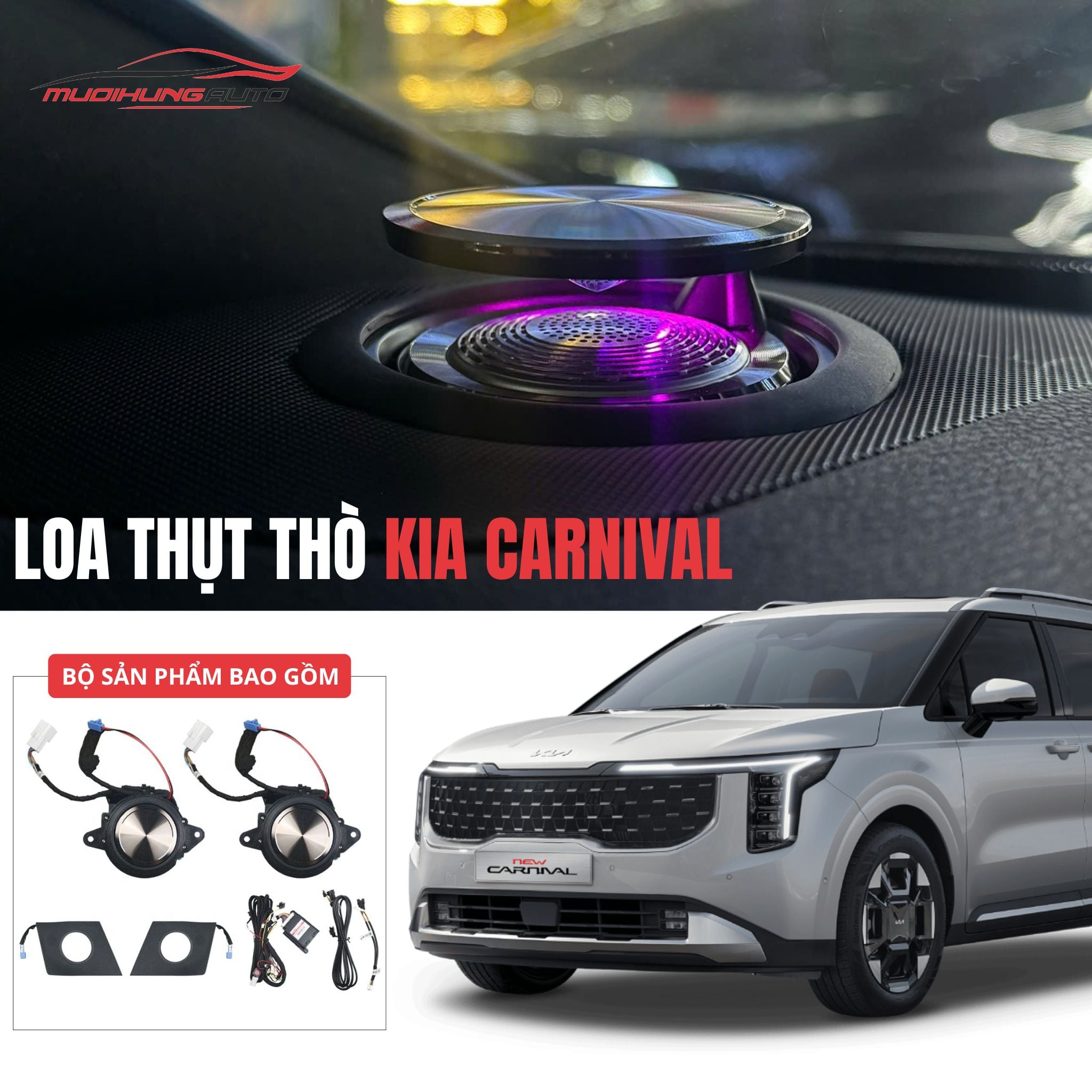 Loa thụt thò Kia Carnival