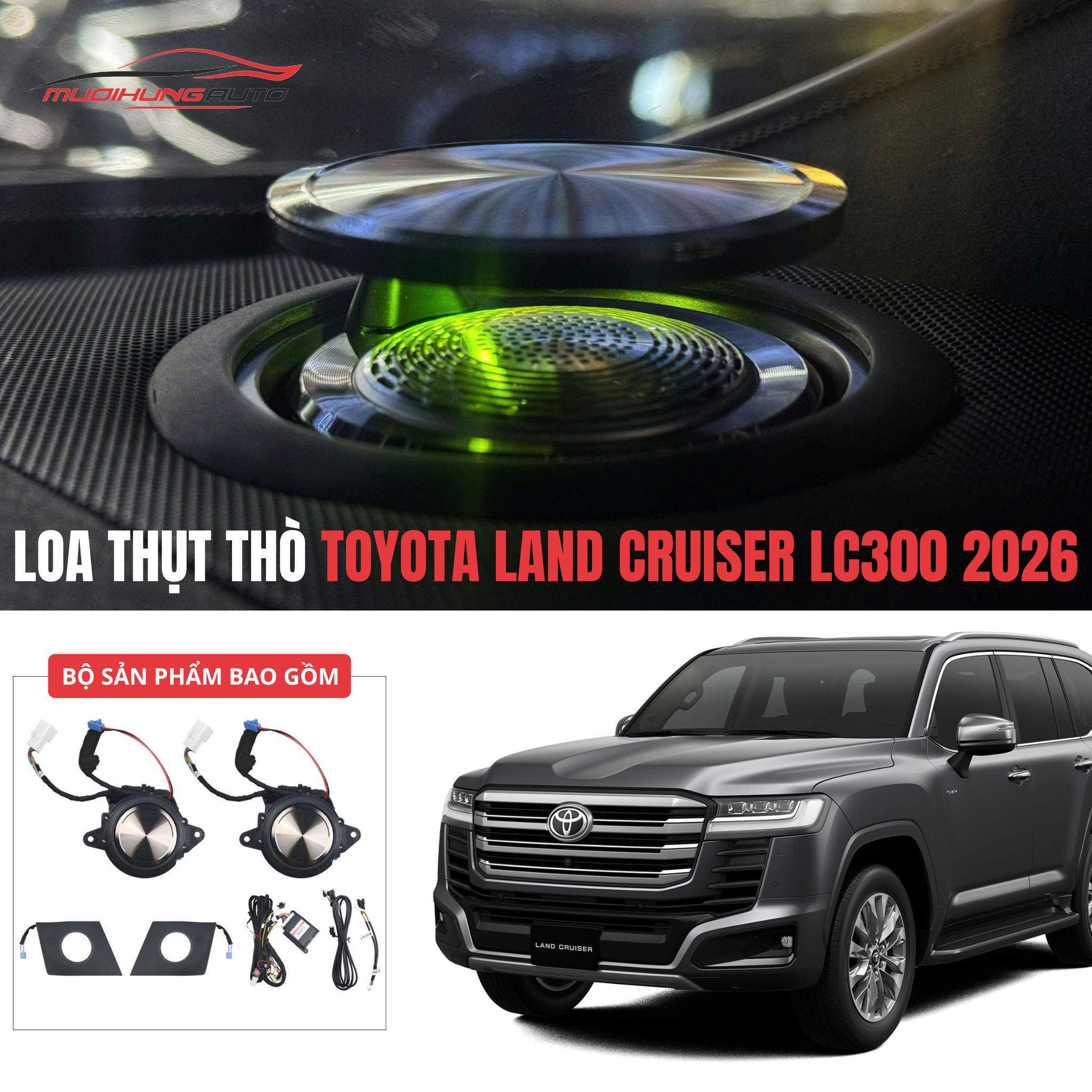 Loa thụt thò Toyota Land Cruiser LC300 2026