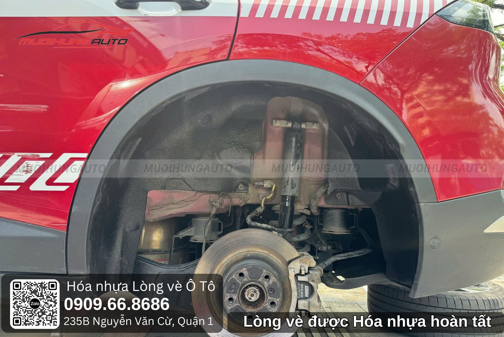 Lòng vè được hóa nhựa hoàn tất