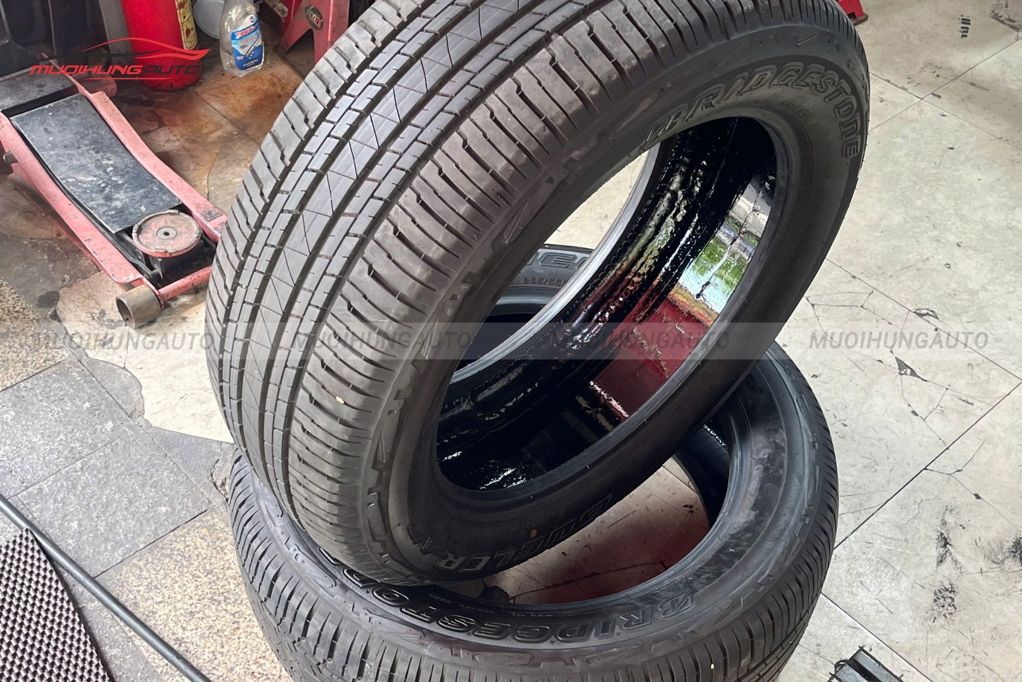 Lốp sau khi tráng hoàn tất