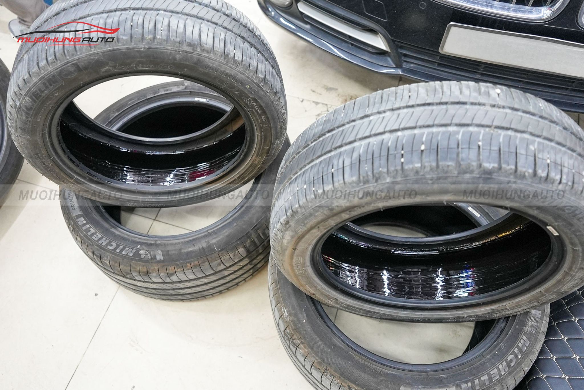 Lốp sau khi tráng hoàn tất