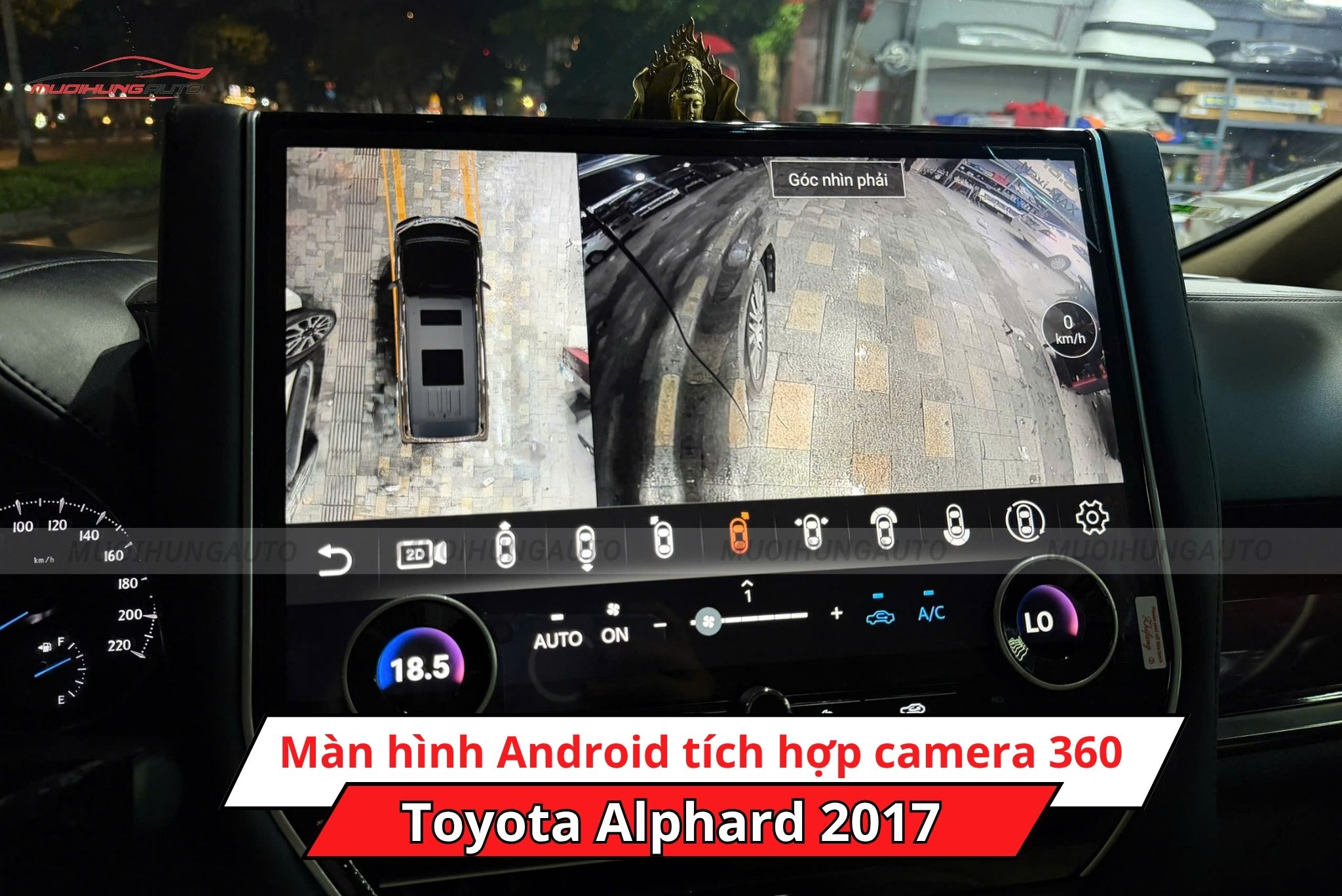 Màn hình Android liền camera 360 ô tô Toyota Alphard 2017