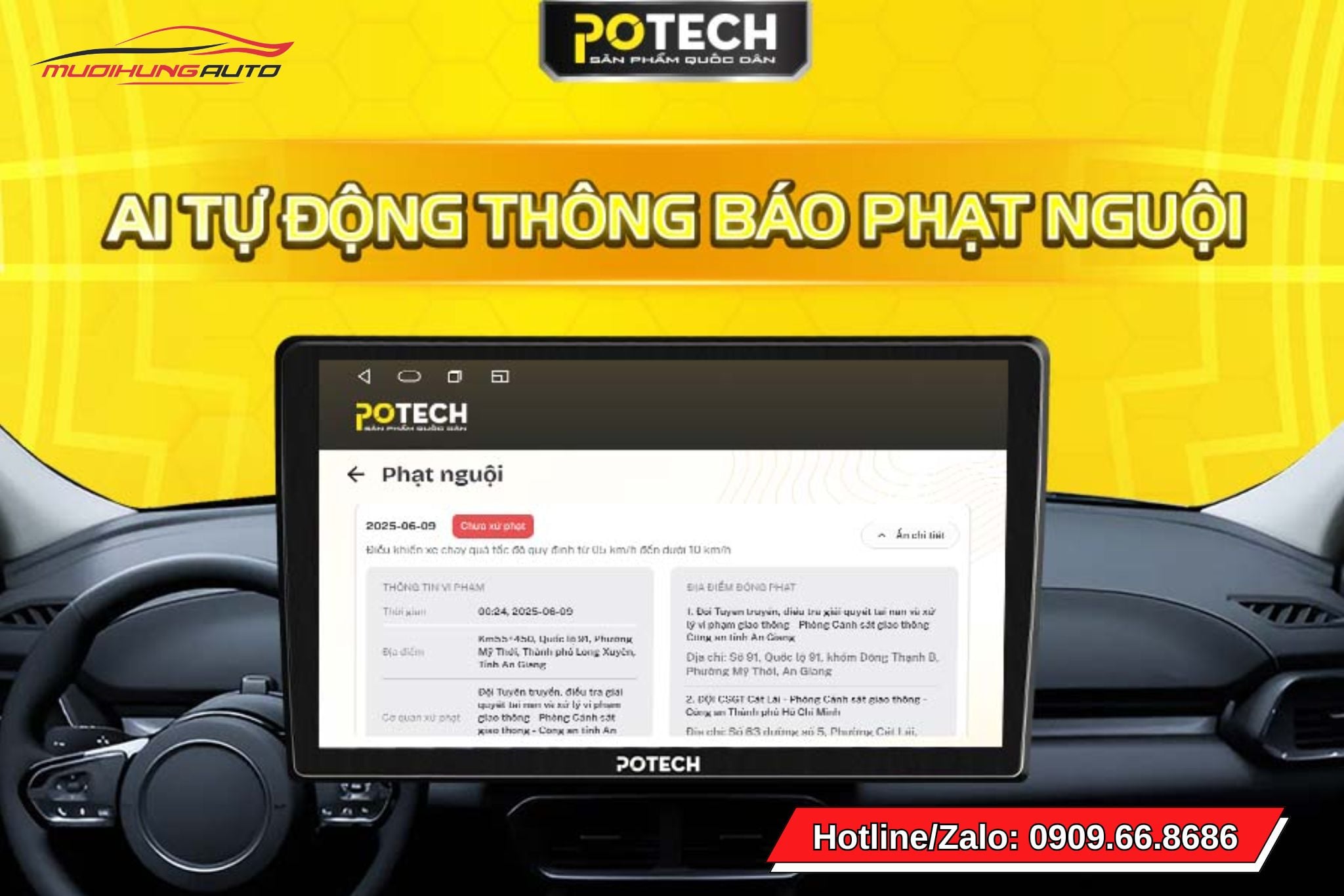 Màn hình Android ô tô Potech PX8