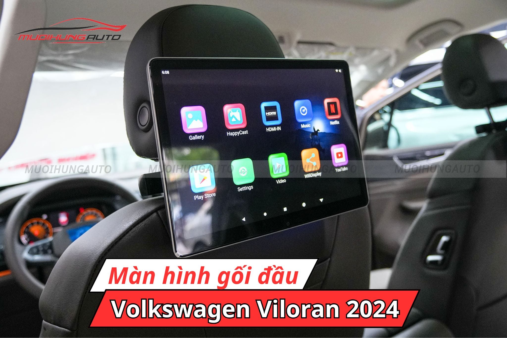 Màn hình gối đầu Android Volkswagen Viloran 2024