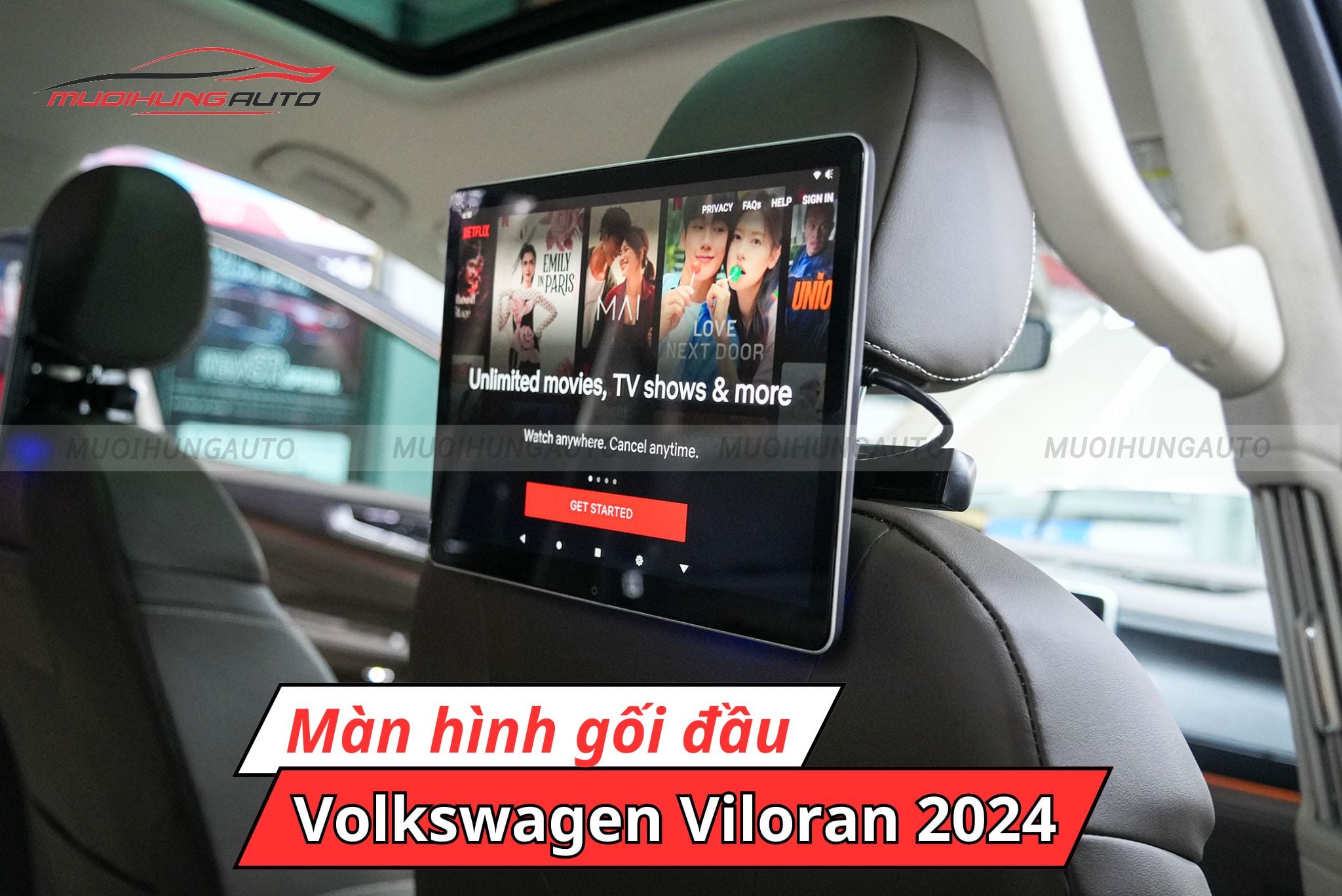 Màn hình gối đầu cho ô tô Volkswagen Viloran 2024
