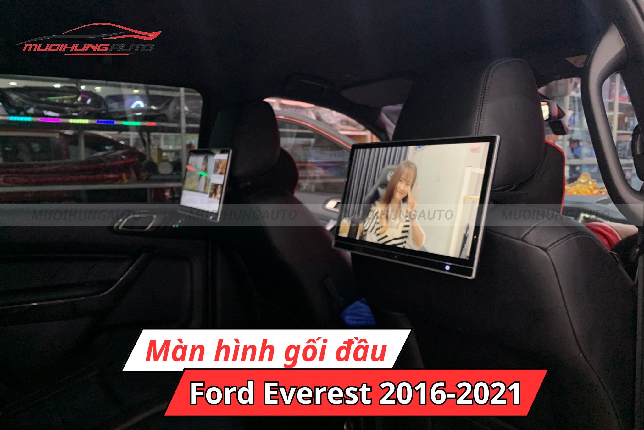 Màn hình gối đầu Ford Everest 2016-2021