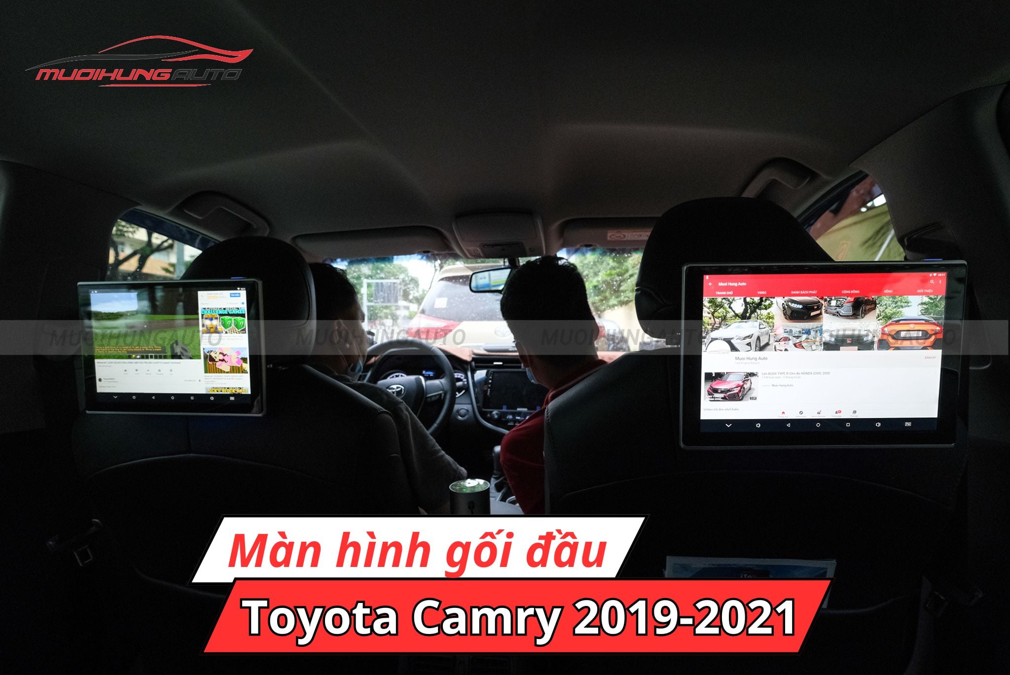 Màn hình gối đầu ô tô Toyota Camry 2019-2021