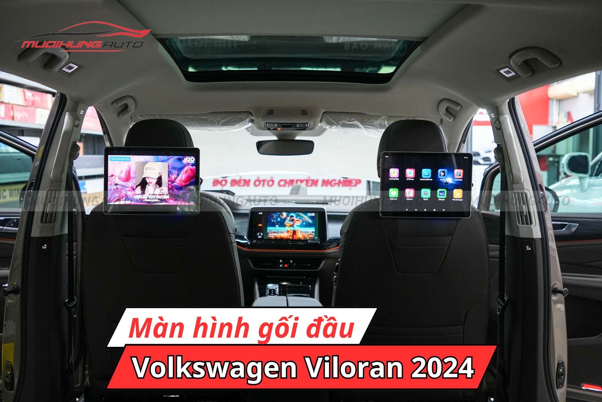 Màn hình gối đầu ô tô Volkswagen Viloran 2024