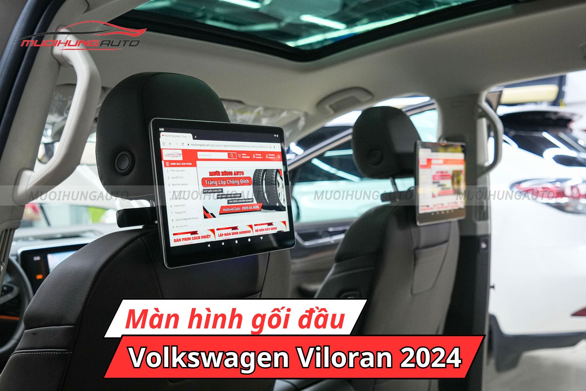 Màn hình gối đầu Volkswagen Viloran 2024