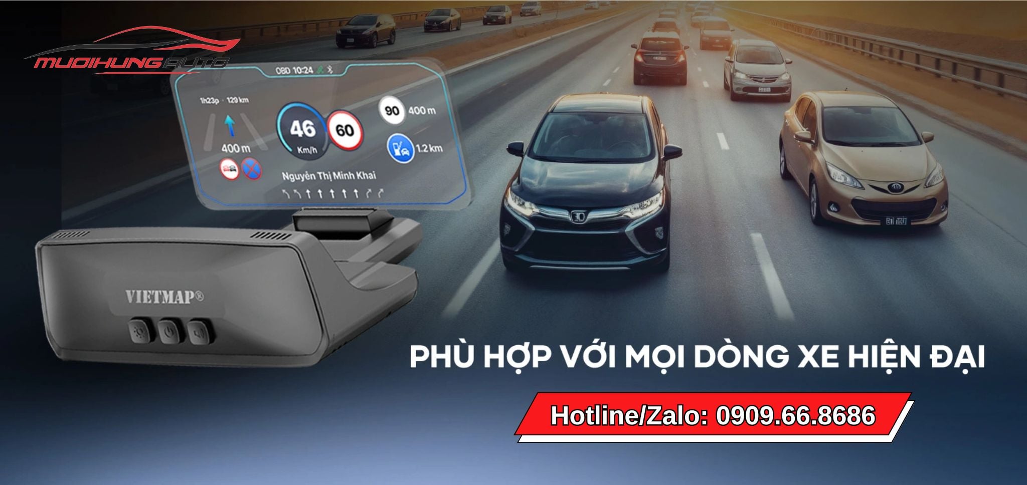 Màn hình HUD ô tô Vietmap H50