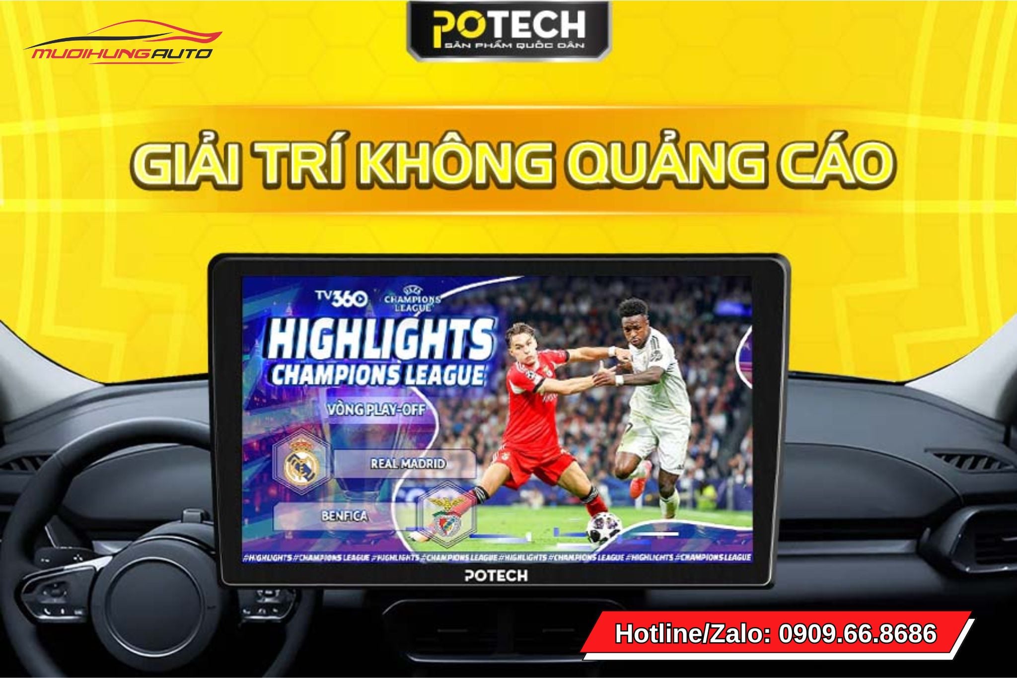 Màn hình ô tô Potech PX8