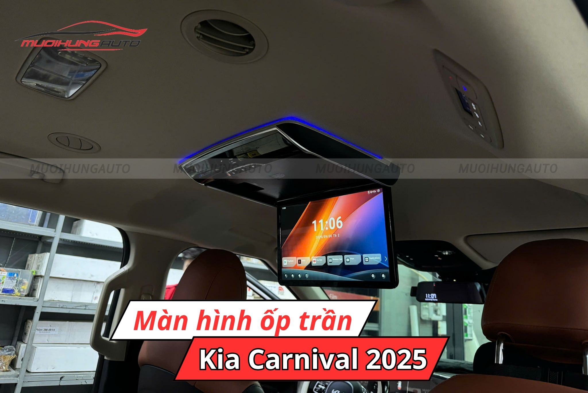 Màn hình ốp trần android ô tô Kia Carnival 2025