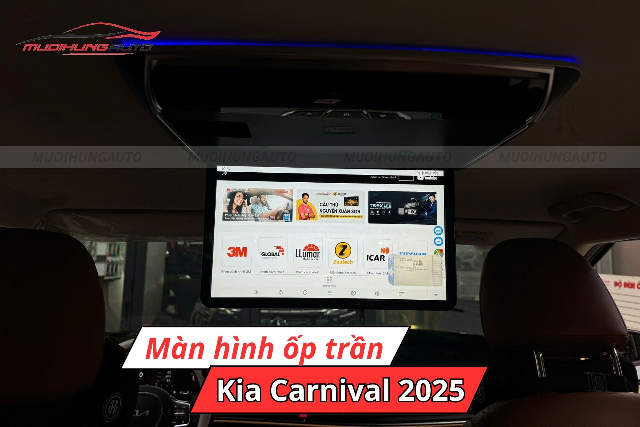 Màn hình ốp trần cho ô tô Kia Carnival 2025