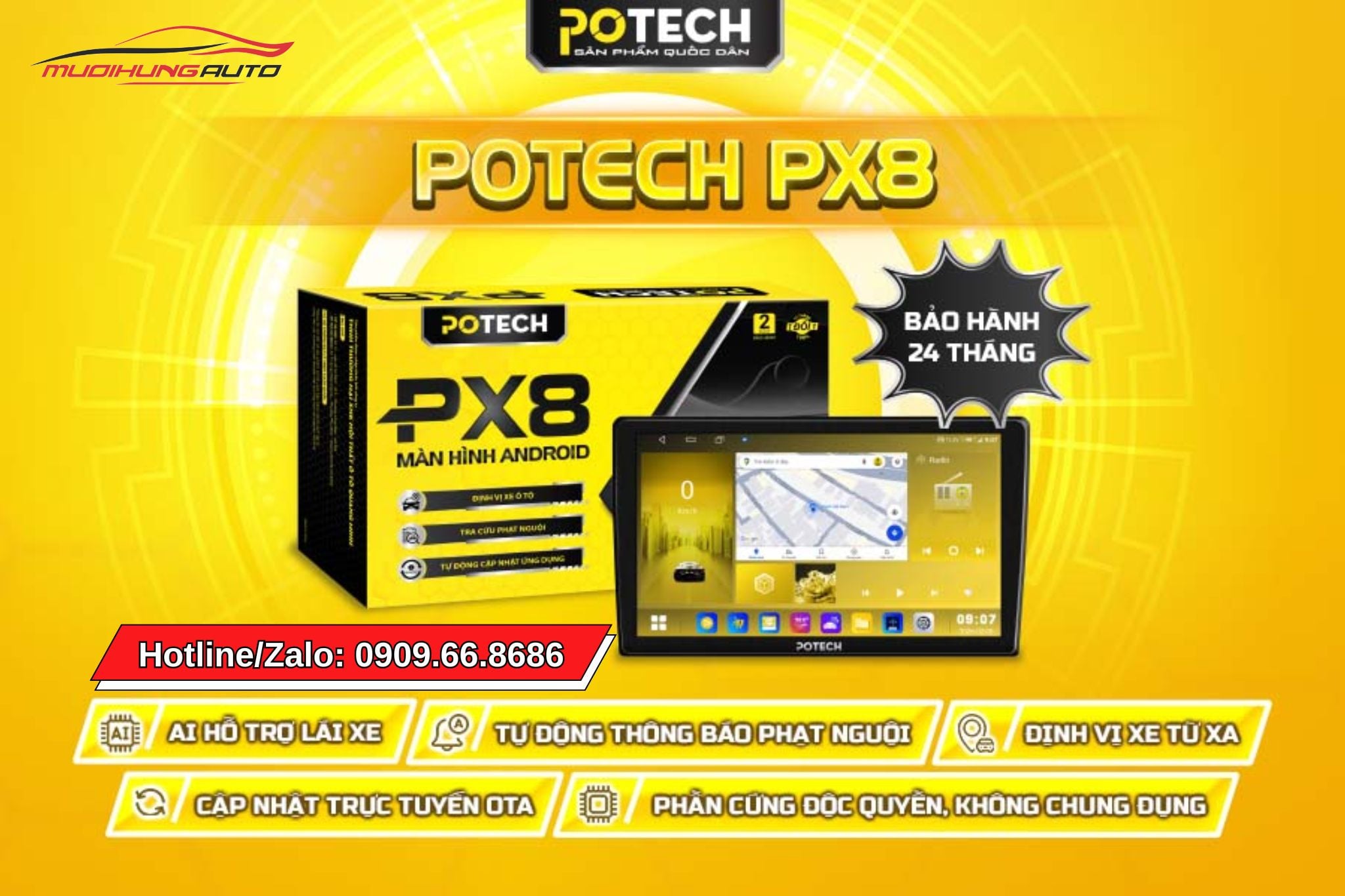 Màn hình Potech PX8
