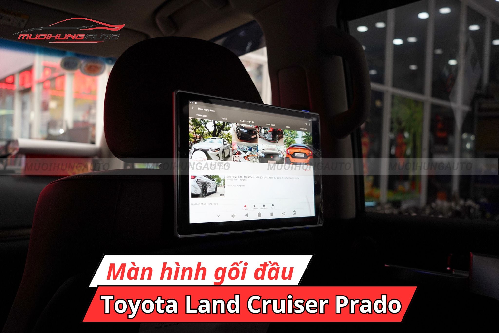 Màn hình tựa đầu ô tô Toyota Land Cruiser Prado 2021