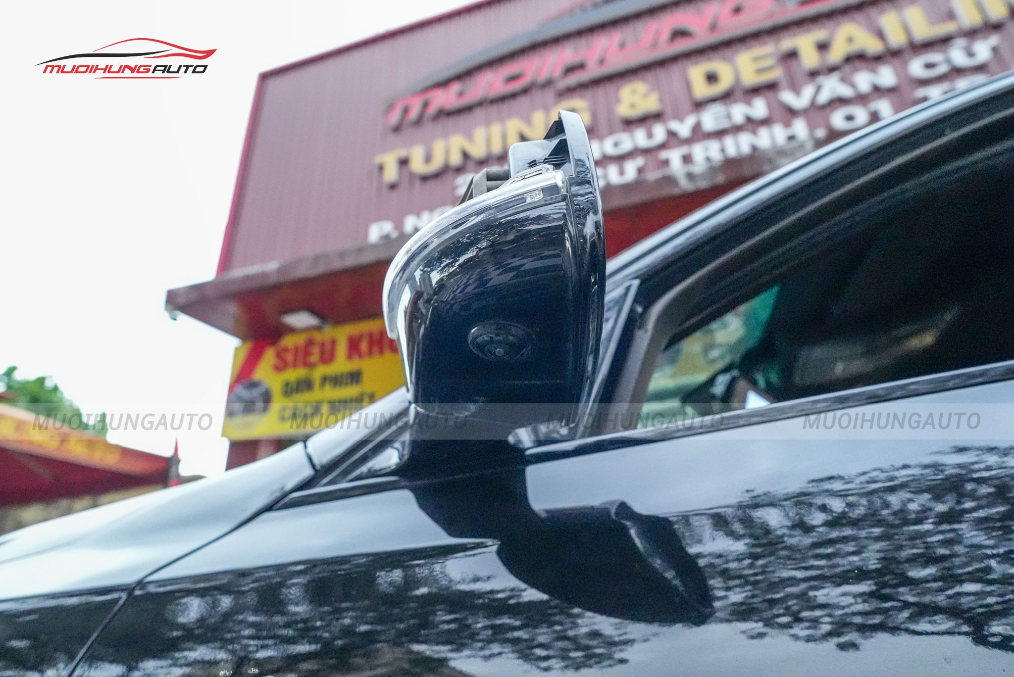 Mắt camera gương bên trái camera 360 độ ô tô Vinfast Lux A2.0