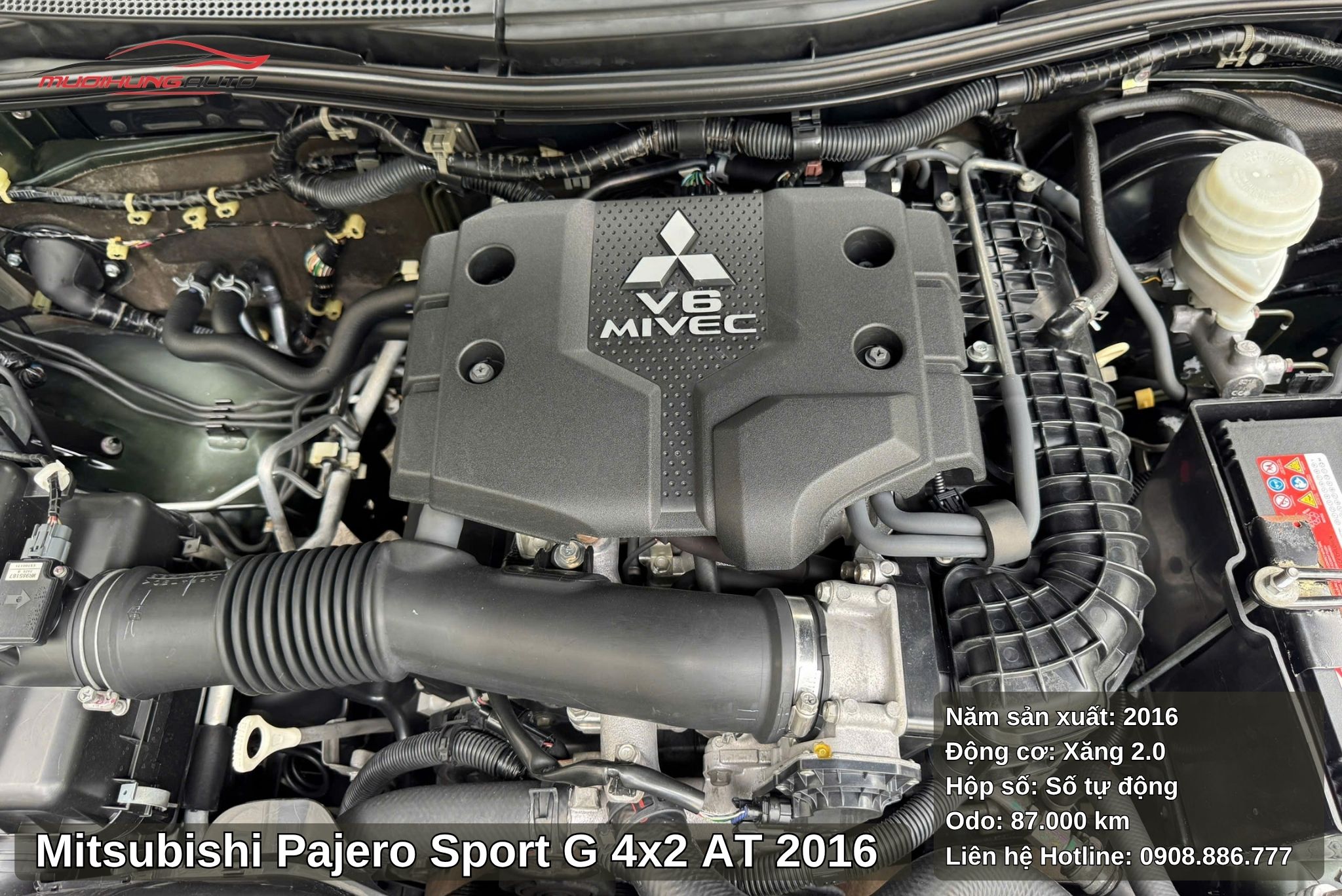 Mitsubishi Pajero Sport G 4x2 AT 2016 sử dụng động cơ xăng 2.0