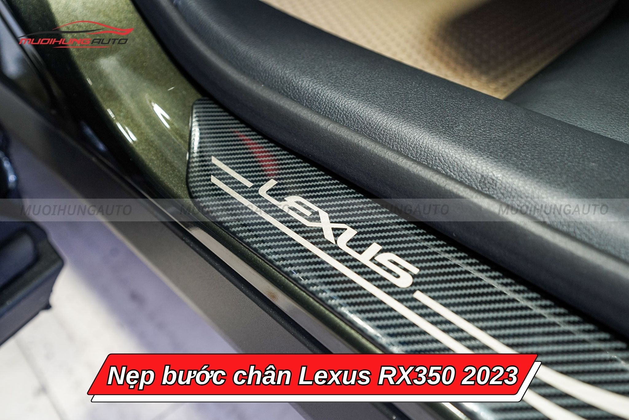 Nẹp bậc lên xuống ô tô Lexus RX350 2023