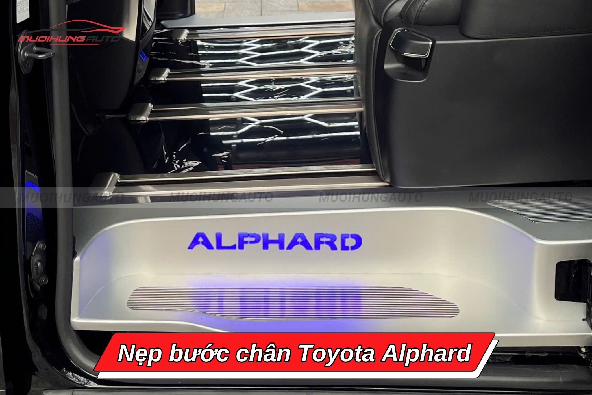 Nẹp bước chân cho ô tô Toyota Alphard
