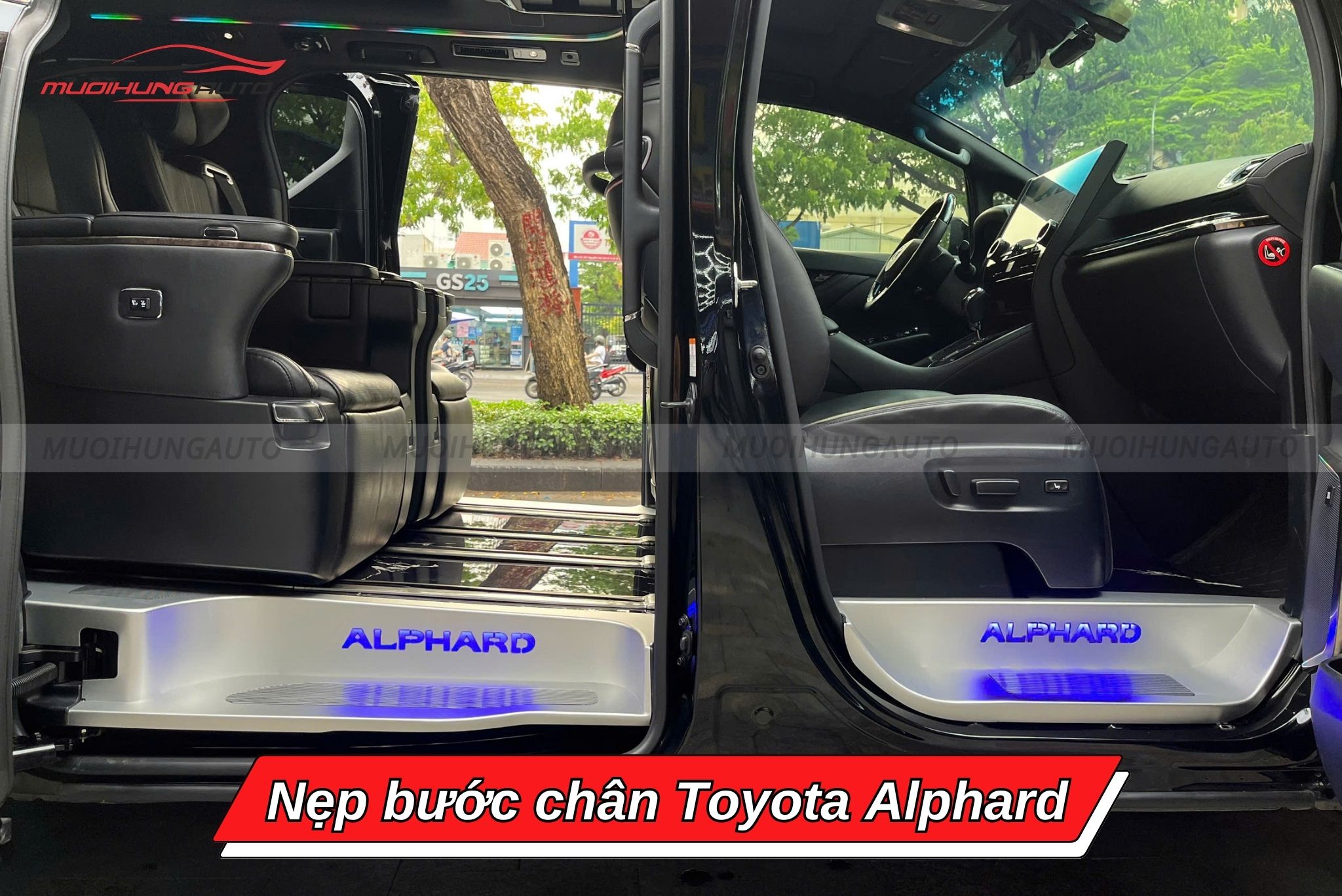 Nẹp bước chân cho Toyota Alphard