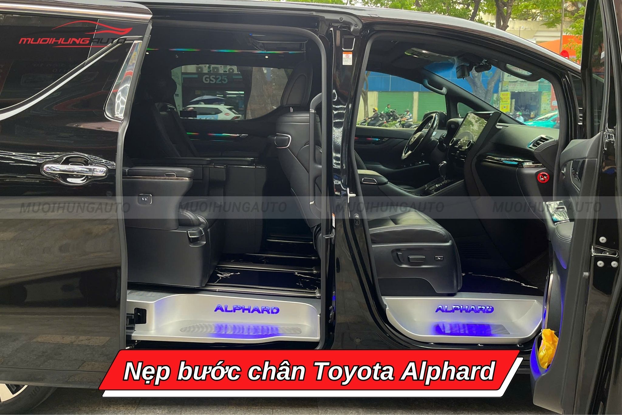 Nẹp bước chân cho xe Toyota Alphard